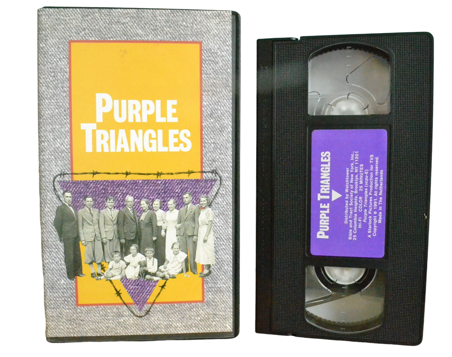 Purple Triangles - David Burke - Watchtower - Vintage - Pal VHS-