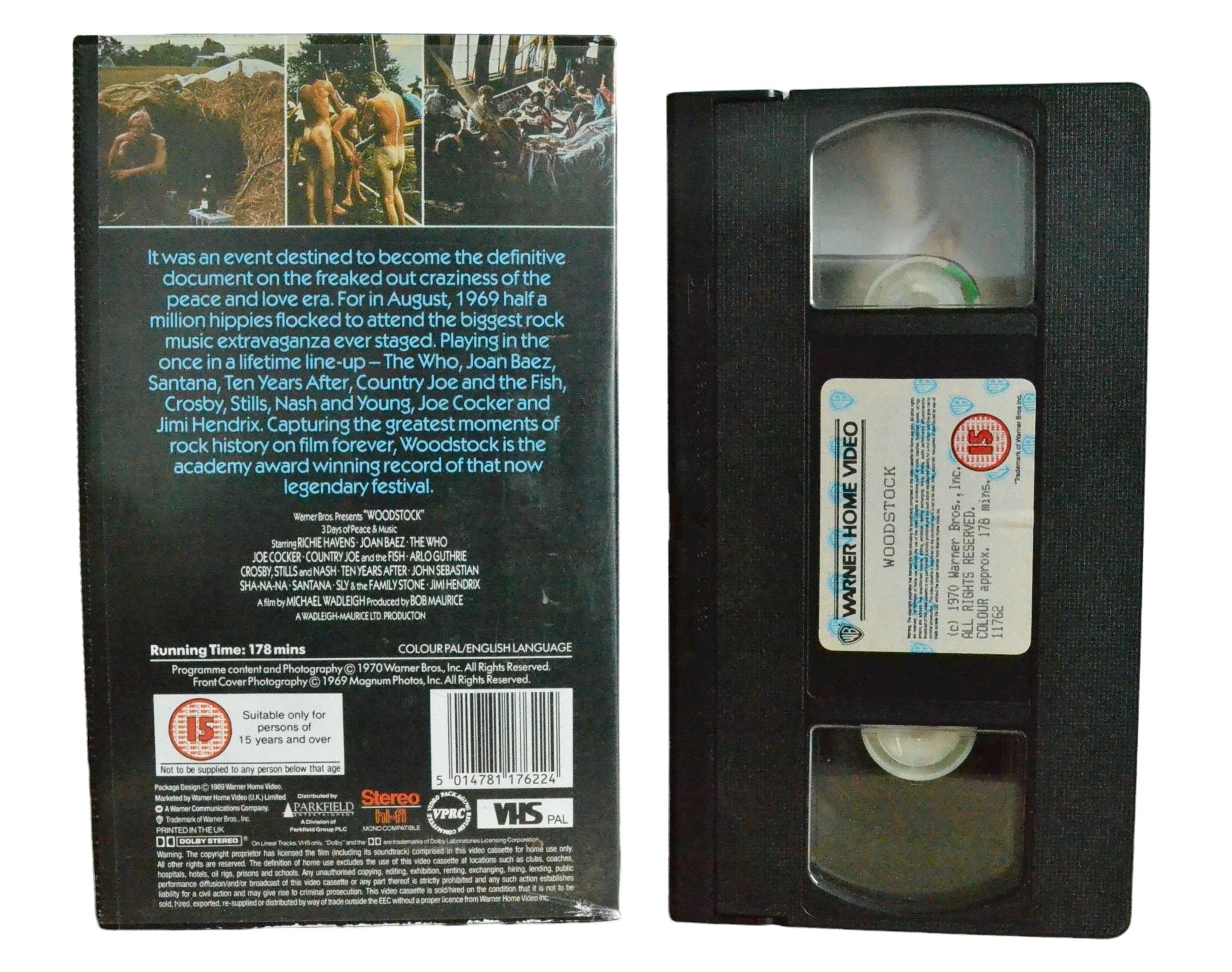 Woodstock (Three days of Music, Peace and Love) - Richie Havens - Warner Home Video - Music - Pal VHS-