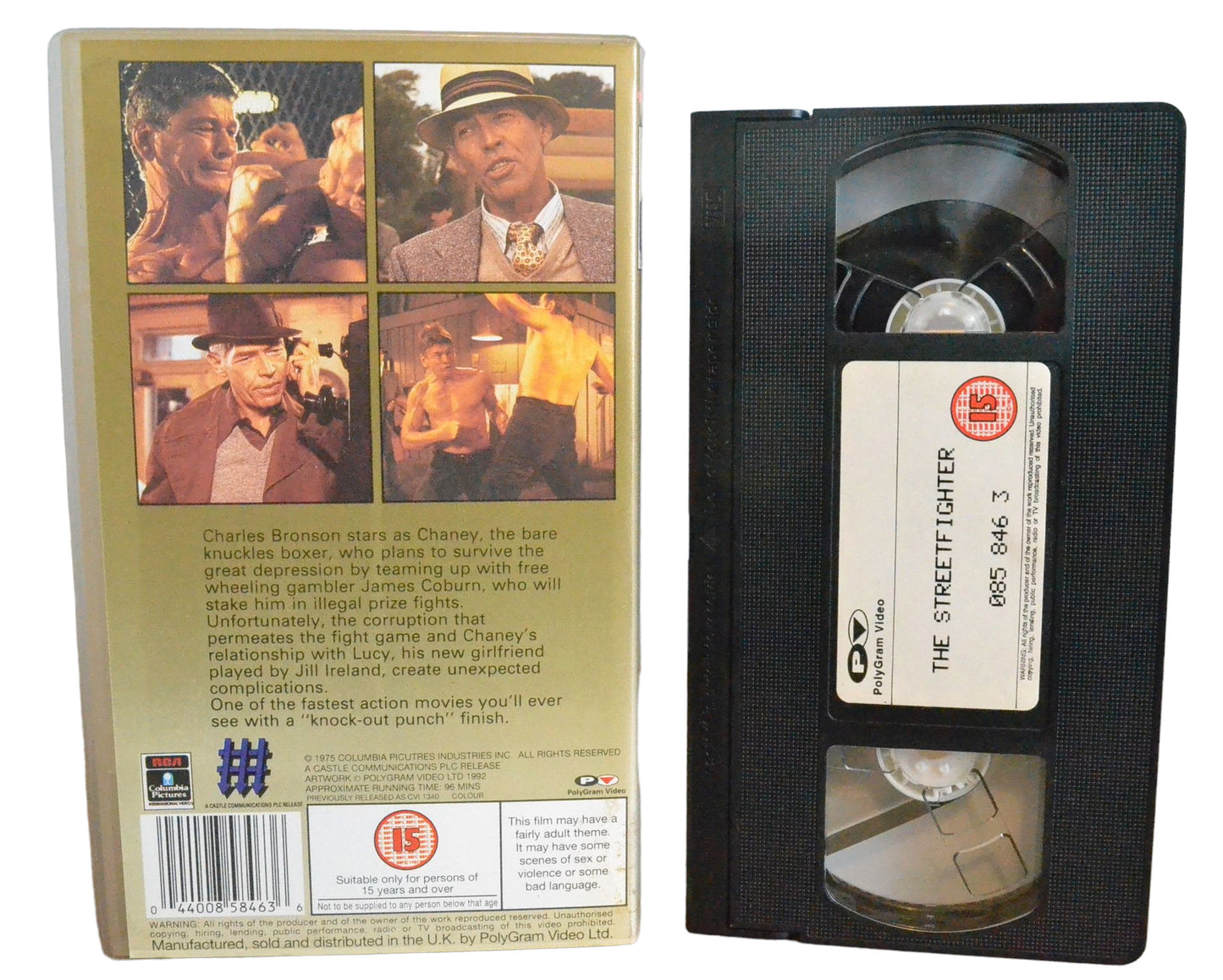 The Street Fighter - Charles Bronson - PolyGram Video - 858463 - Action - Pal - VHS-