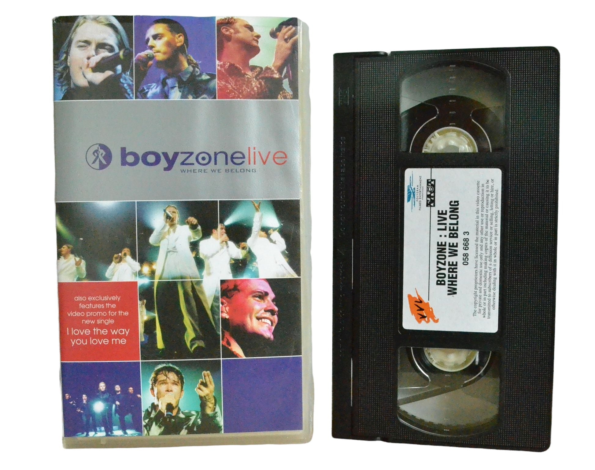 Boyzone: Live - Where We Belong - Ronan Keating - VVL - Music - Pal VHS-