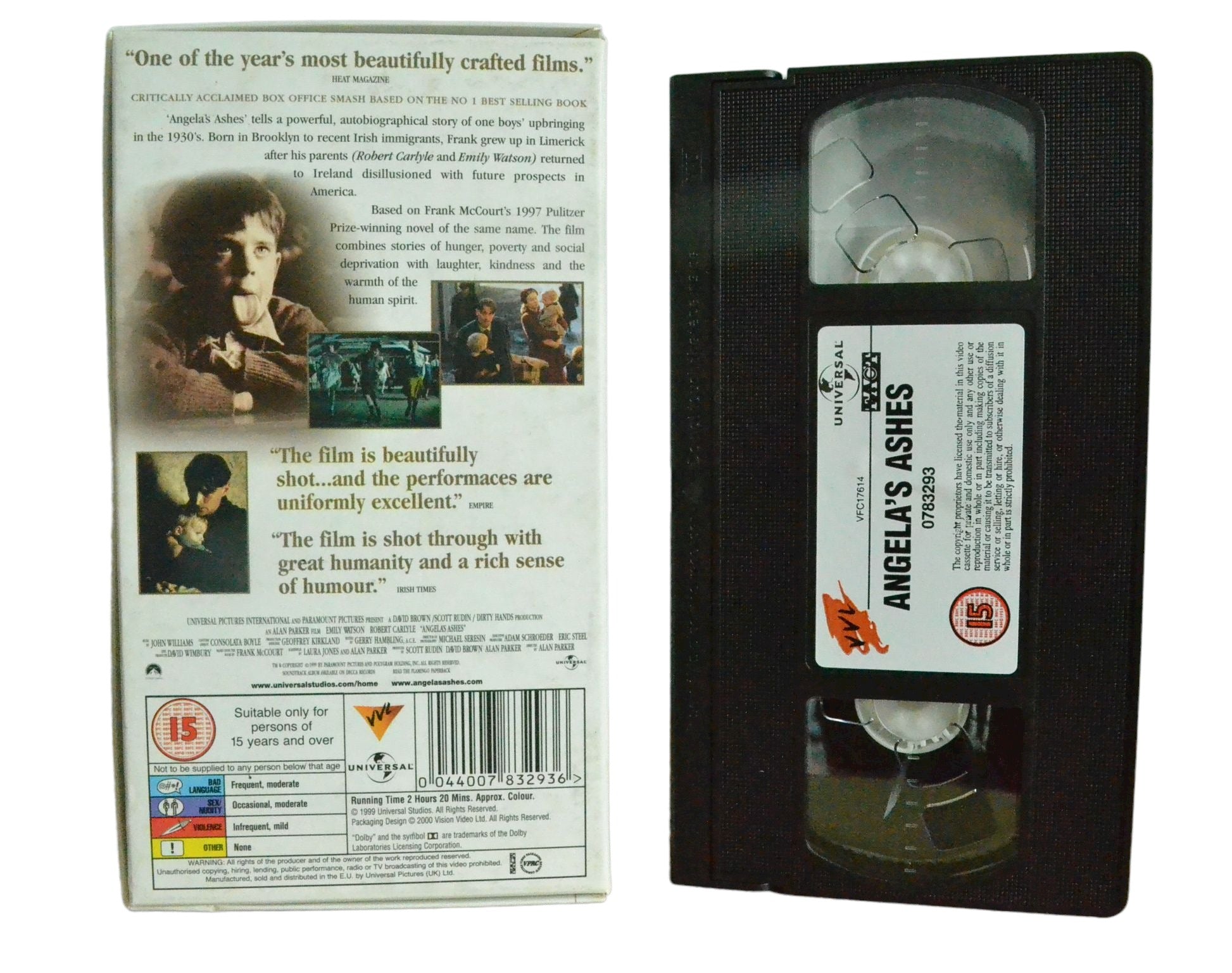 Angela's Ashes - Emily Watson - VVL - Carton Box - Pal VHS-