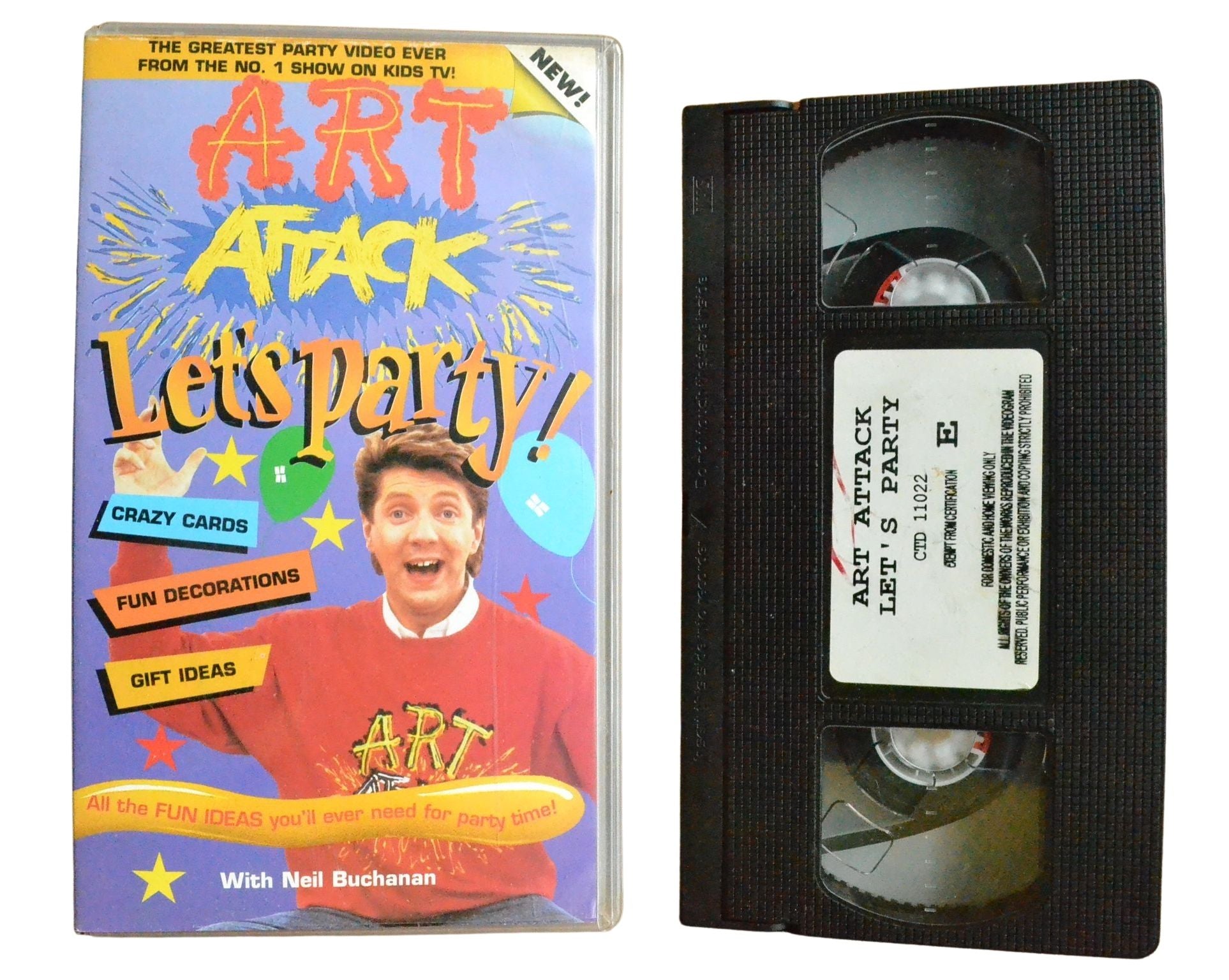Art Attack Let's Party - Children’s - Pal VHS-