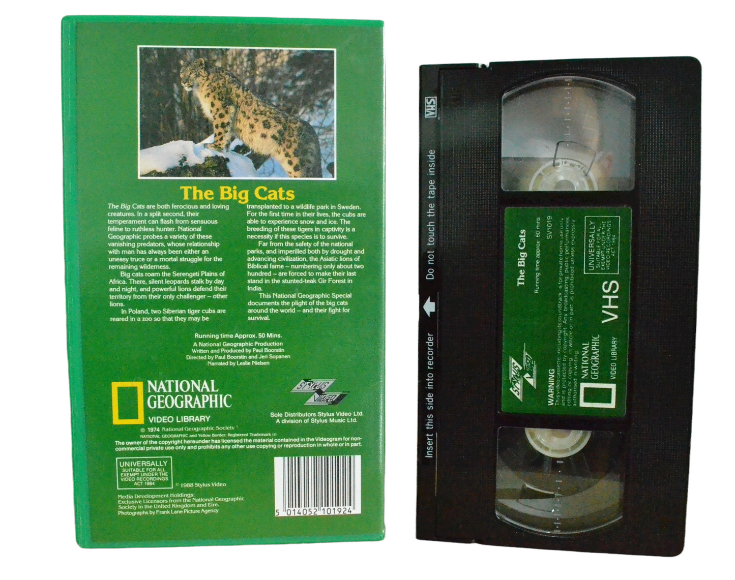 The Big Cats - John Berger - Stylus Video - Children - Pal VHS-