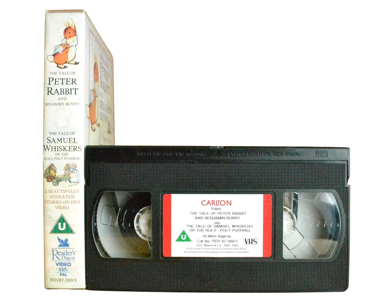 The Tale of Peter Rabbit and Benjamin Bunny and The Tale of Samuel Whiskers or the Roly-Poly Pudding - Children’s - Pal VHS-