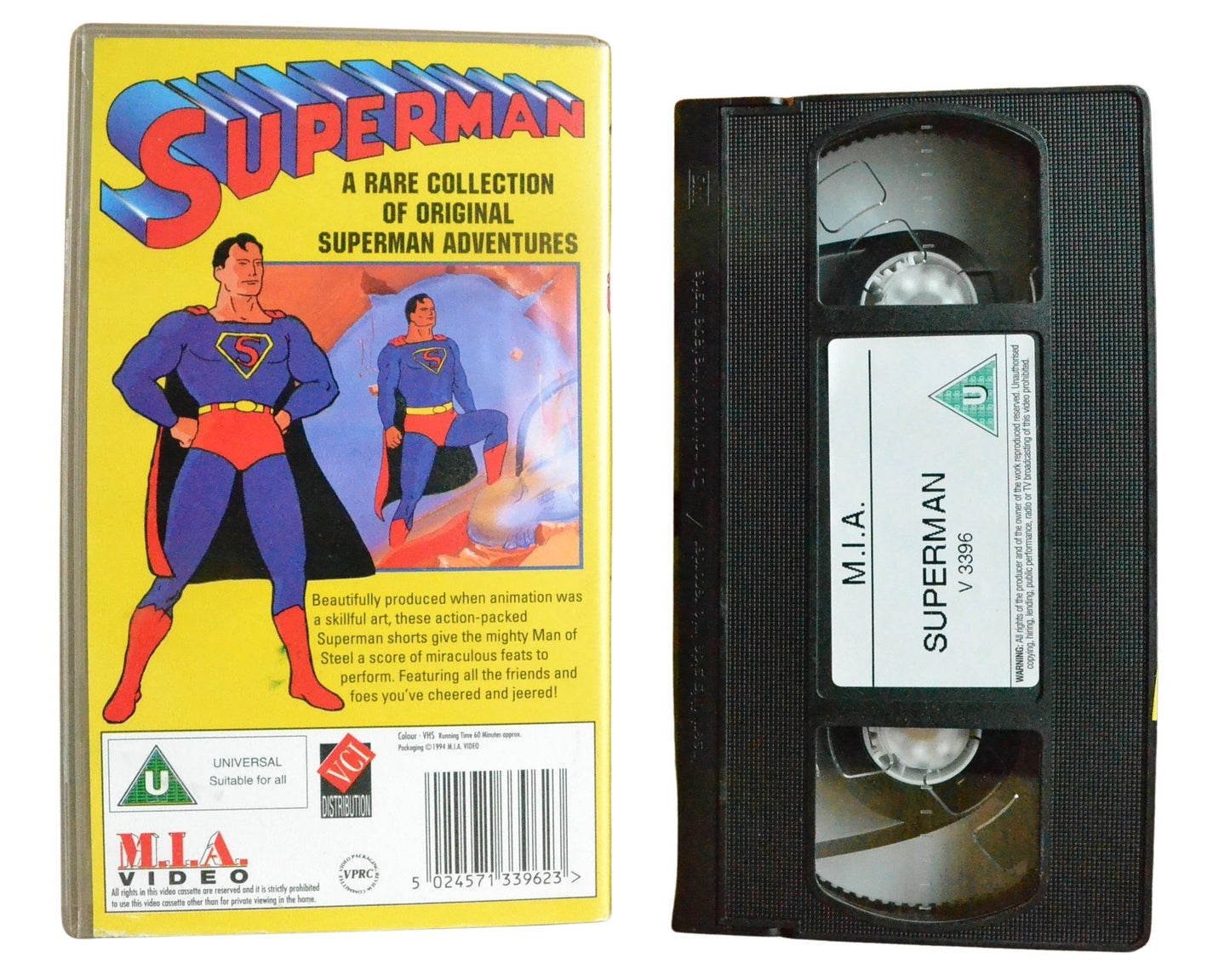 Superman: The Original adventures of the World's First Superhero - Children’s - Pal VHS-