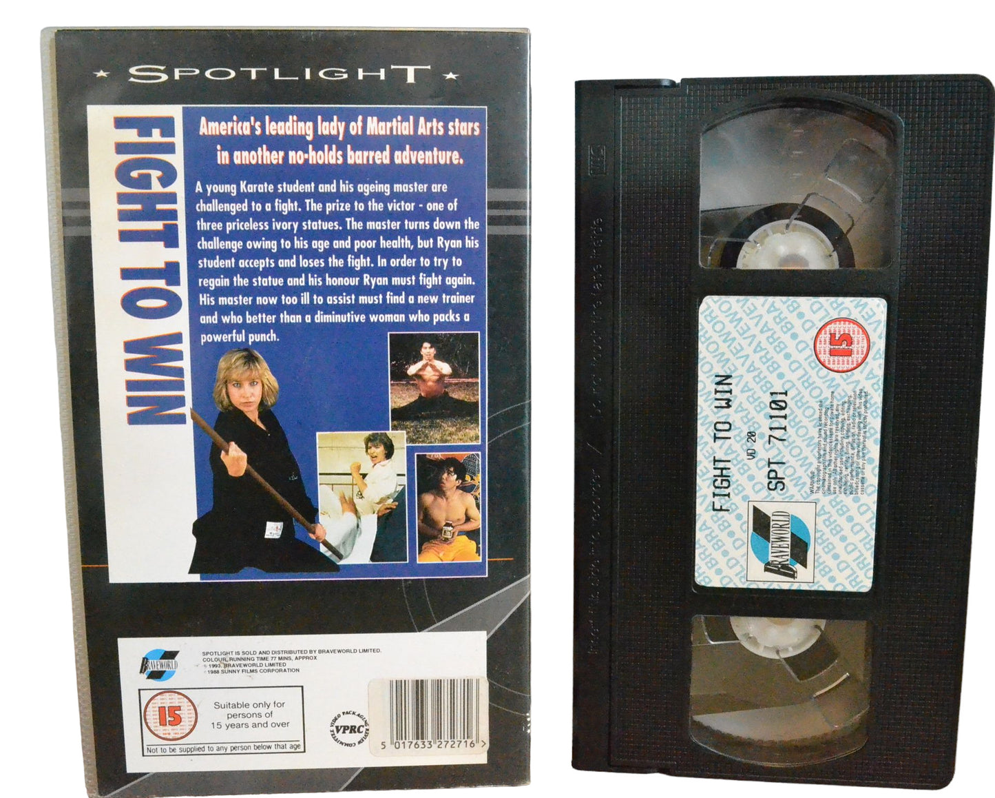 Fight To Win - Cynthia Rothrock - Braveworld - SPT71101 - Action - Pal - VHS-