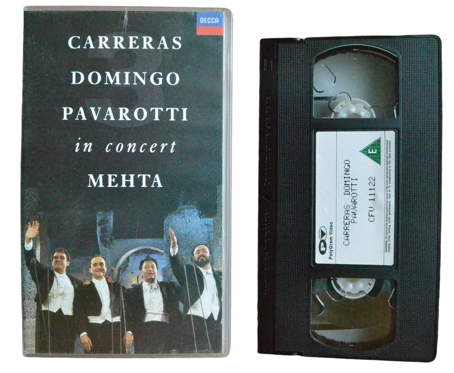 Carreras Domingo Pavarotti in Concert MEHTA - José Carreras - Decca - Music - Pal VHS-