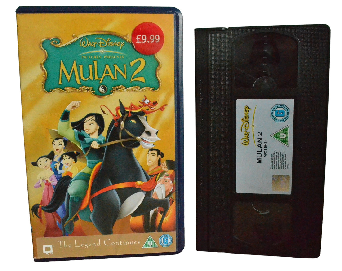 Mulan 2 - Waly Disney Home Video - D8813566 - Children - Pal - VHS-