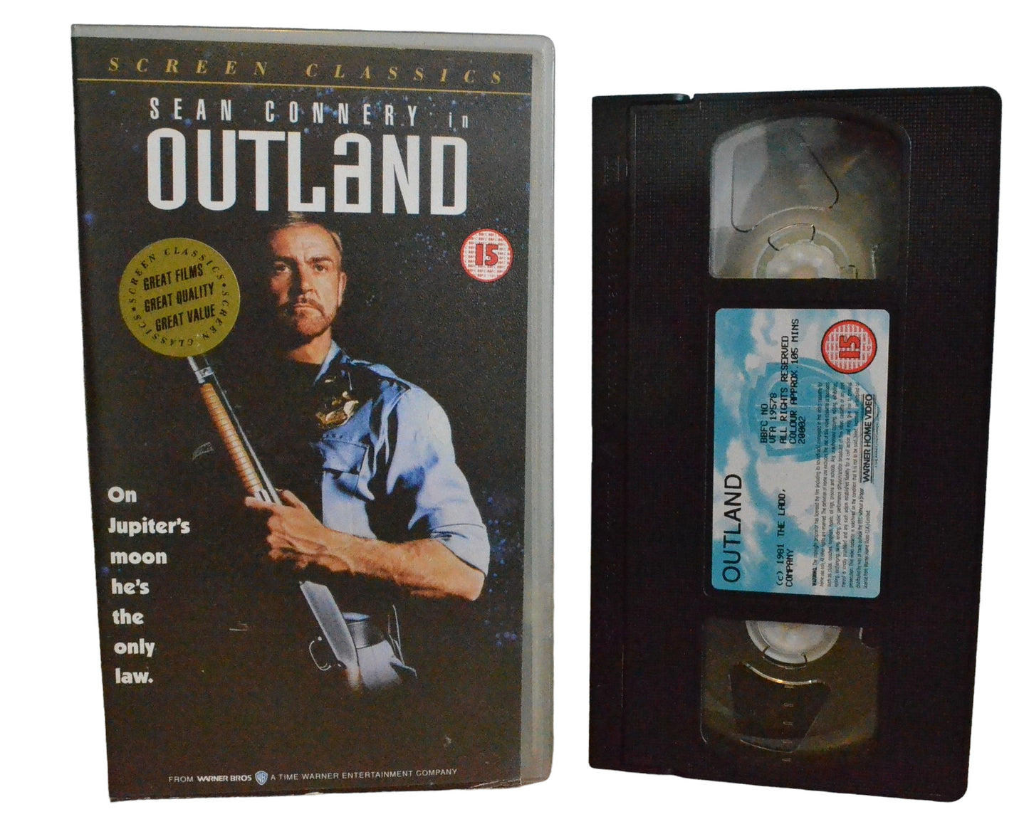 Outland - Sean Connery - Warner Home Video - SO20002 - Action - Pal - VHS-