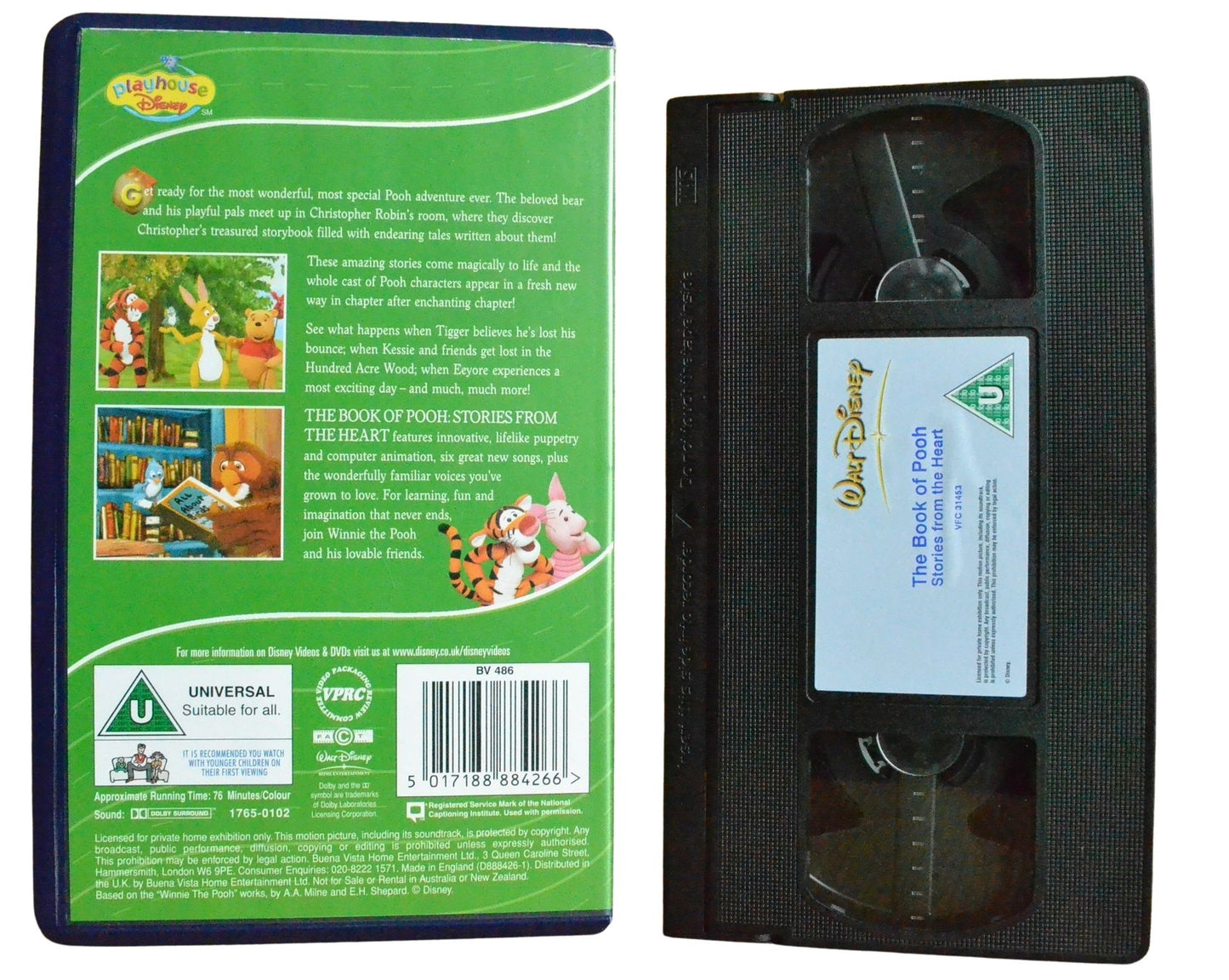 The Book of Pooh: Stories from the Heart - Children’s - Pal VHS-