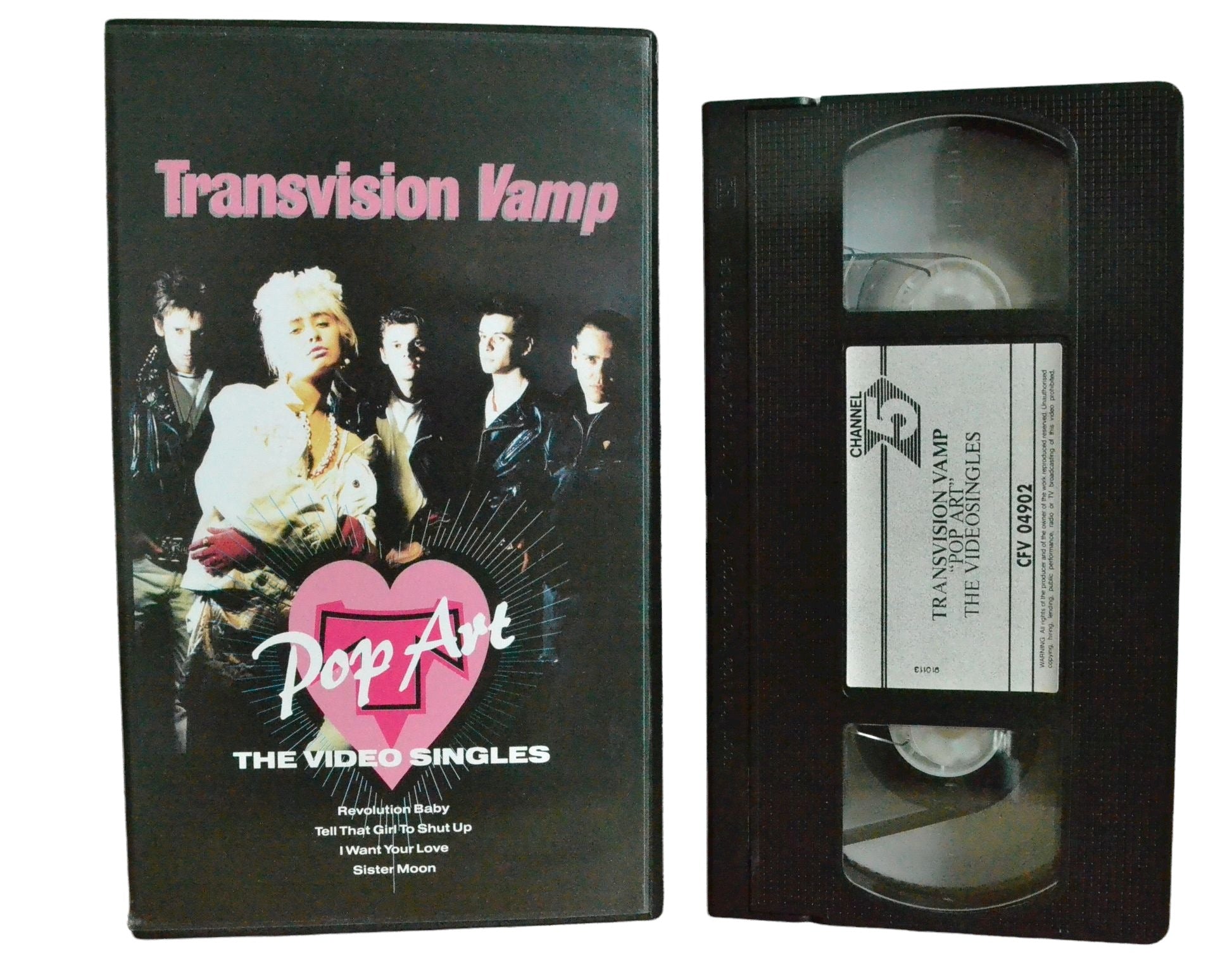 Transvision Vamp "Pop Art" The Video Singles - Wendy James - Channel 5 - Music - Pal VHS-