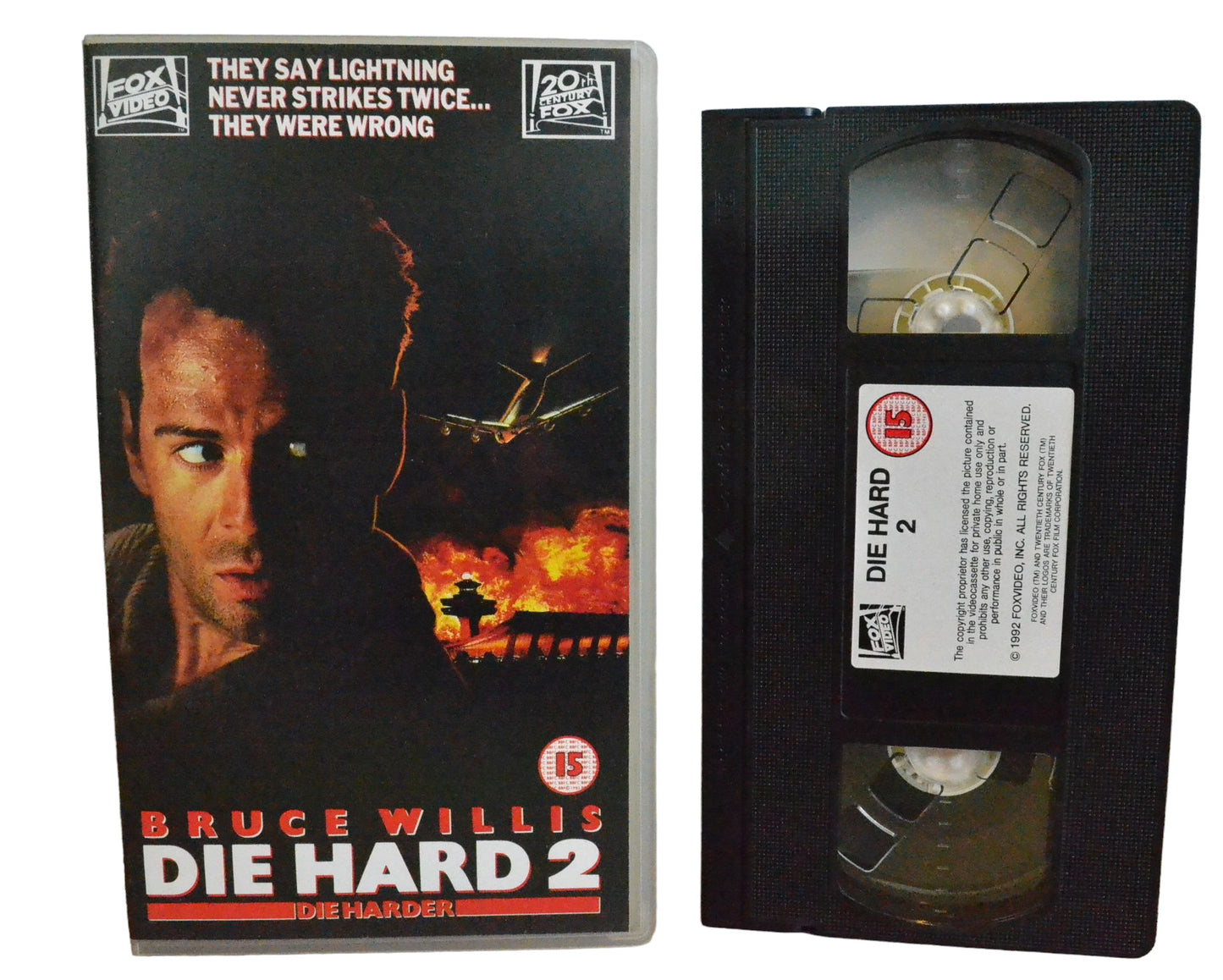Die Hard 2 - Bruce Willis - Fox Video - 1850 - Action - Pal - VHS-