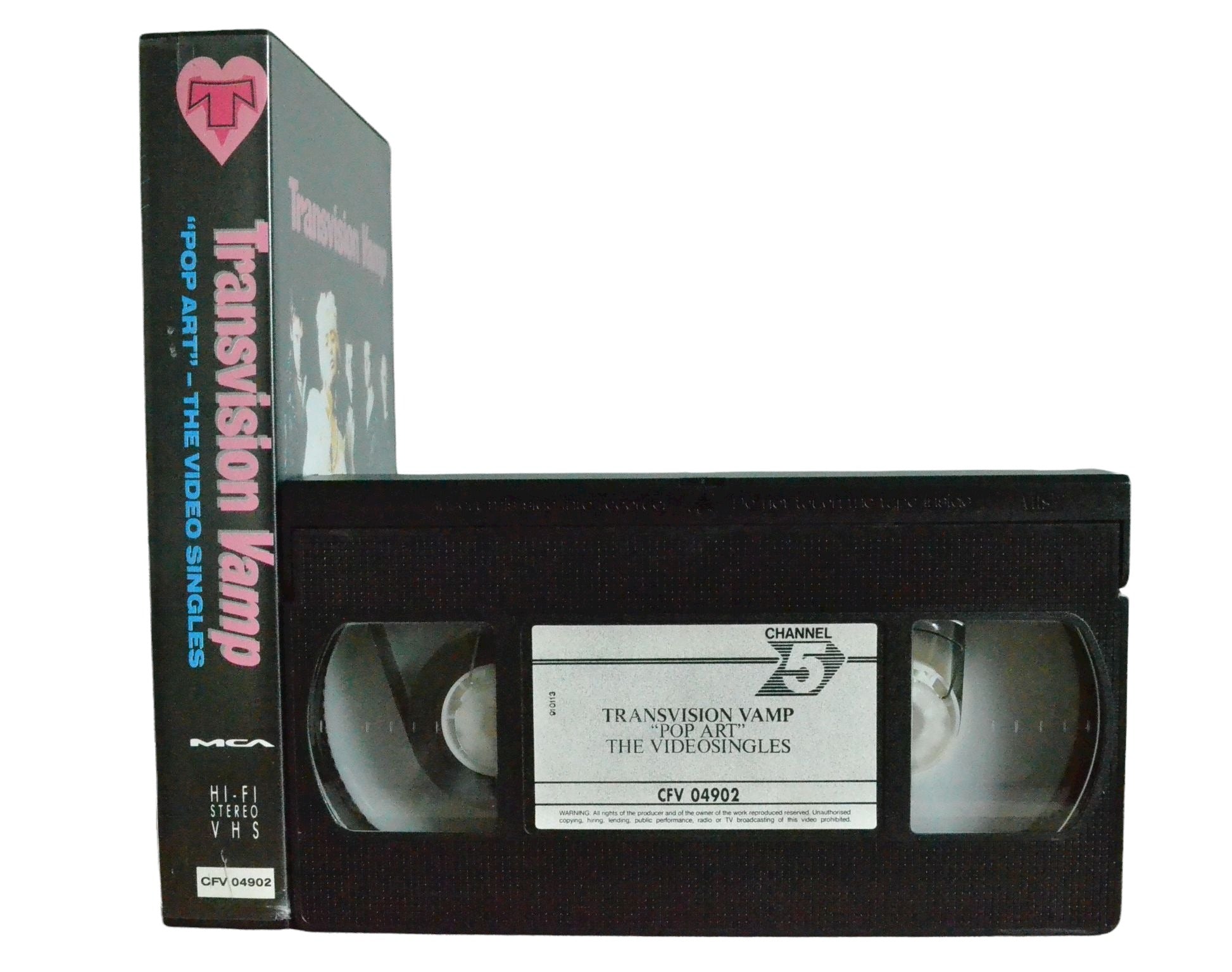 Transvision Vamp "Pop Art" The Video Singles - Wendy James - Channel 5 - Music - Pal VHS-