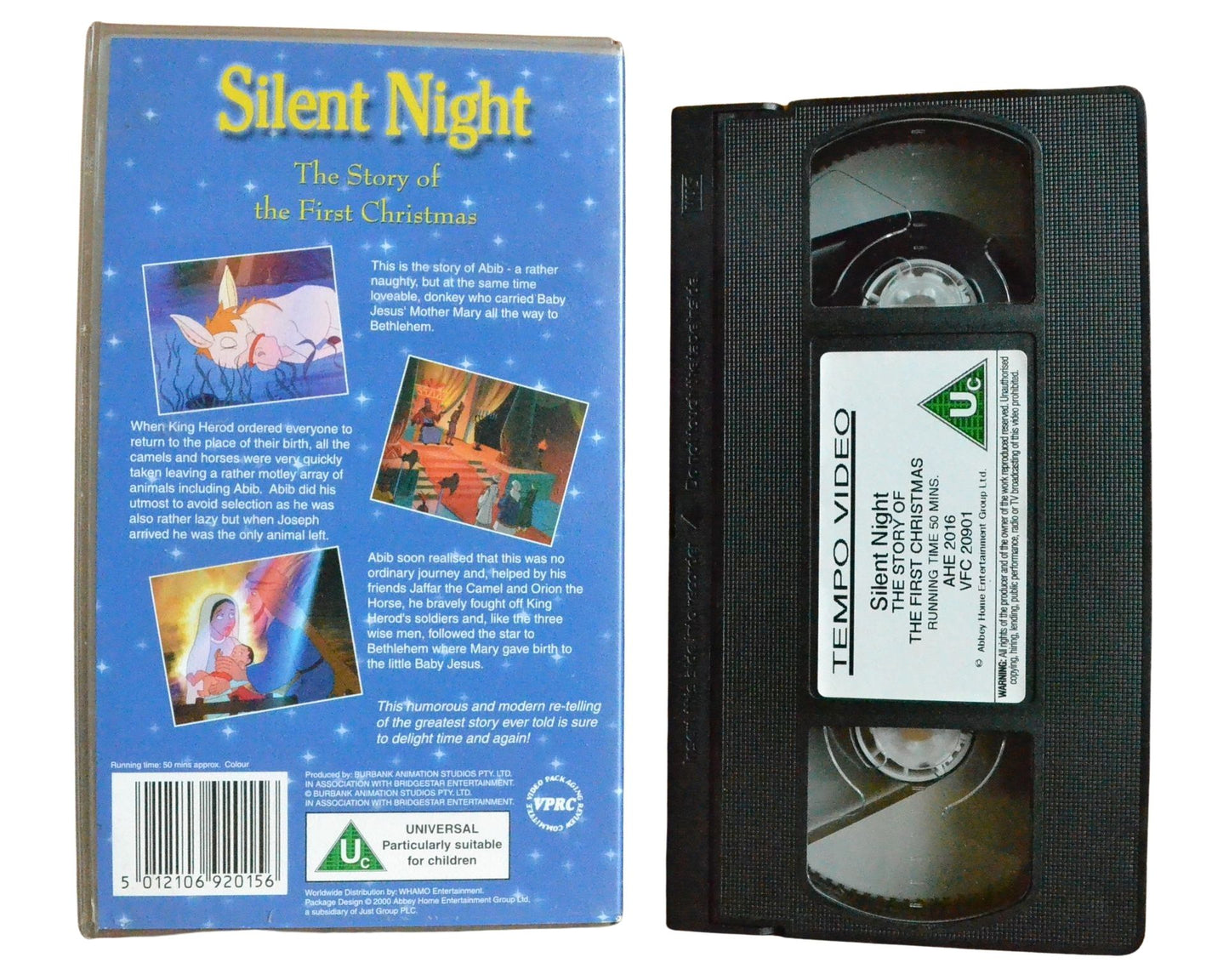 Silent Night: The Story of the First Christmas - Children’s - Pal VHS-