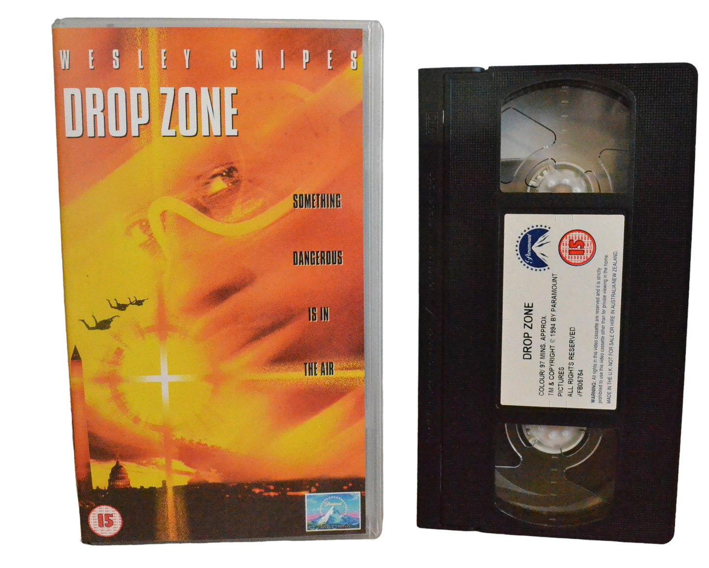 Drop Zone - Wesley Snipes - Paramount Pictures - VHR4120 - Action - Pal - VHS-