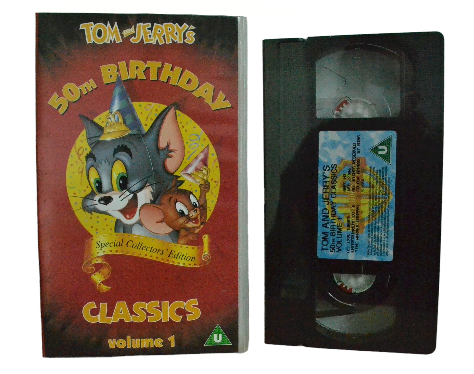 Tom & Jerry 50th Birthday - Warner Home Entertainment - Brand New Sealed - Pal VHS-