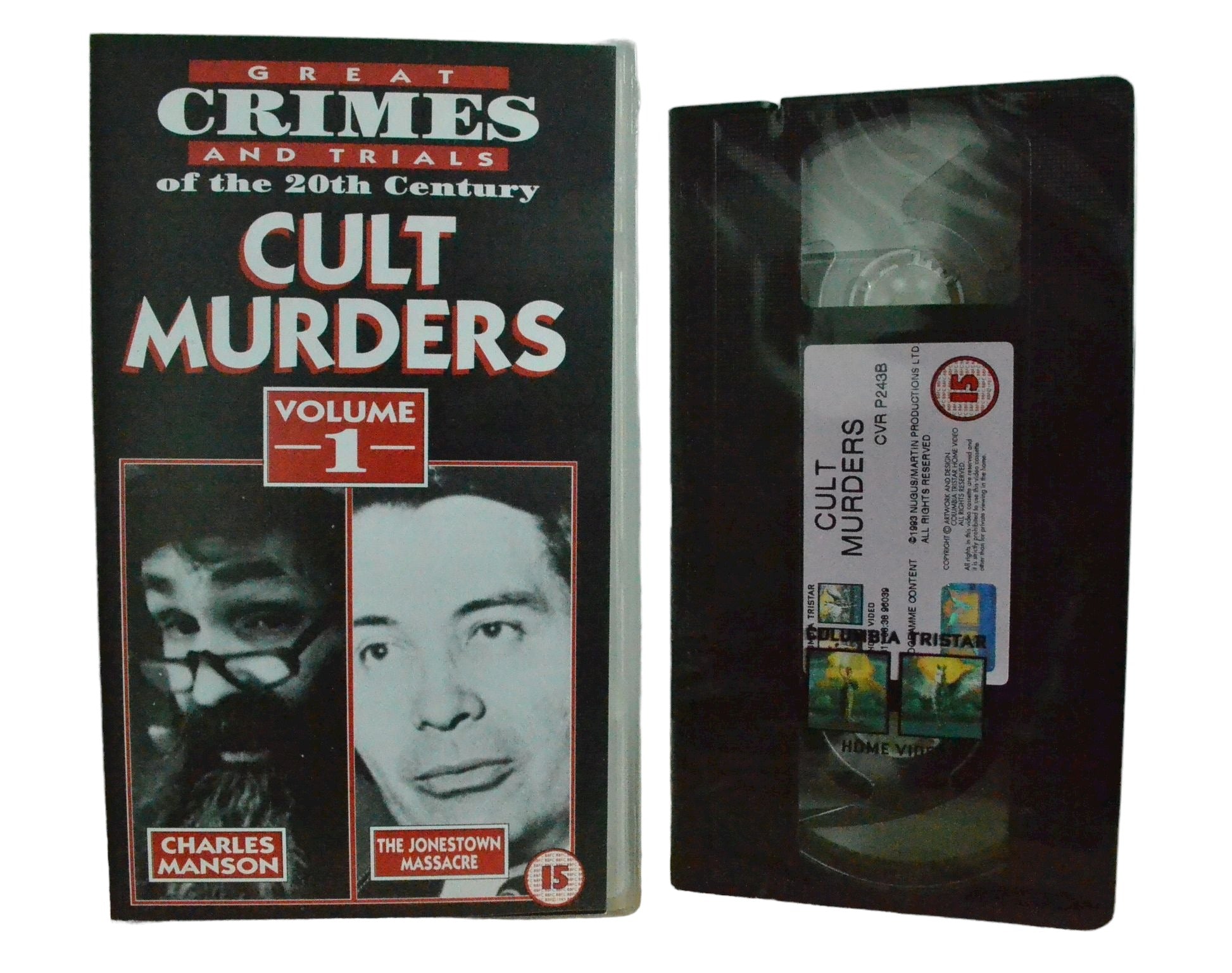 Cult Murders - Volume 1 - Charles Manson - Columbia Tristar Home Entertainment - Brand New Sealed - Pal VHS-
