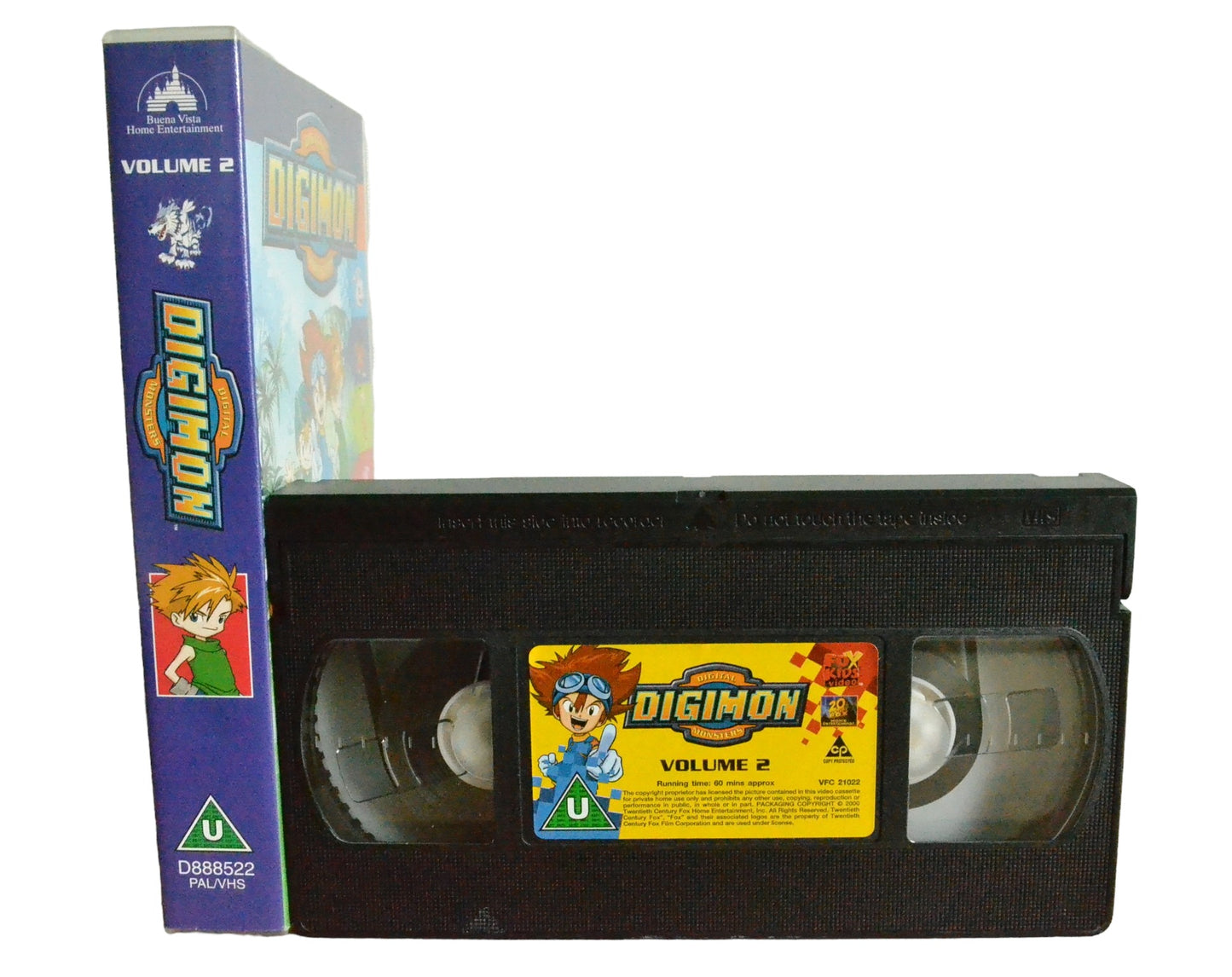 Digimon : Digital Monsters Volume 2 - Fox Kids Video - D888522 - Children - Pal - VHS-