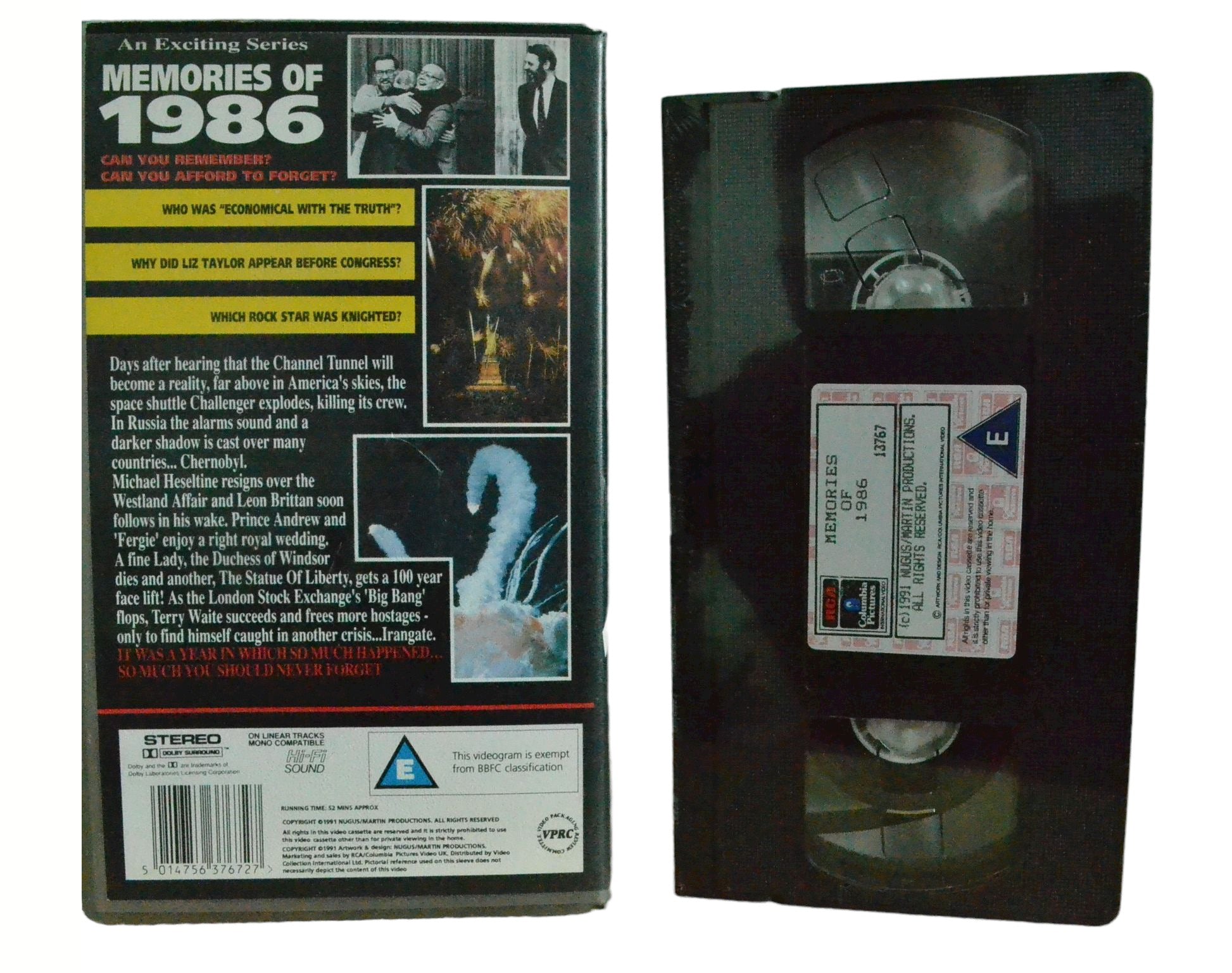 Memories Of 1986 - Columbia Pictures - Brand New Sealed - Pal VHS-