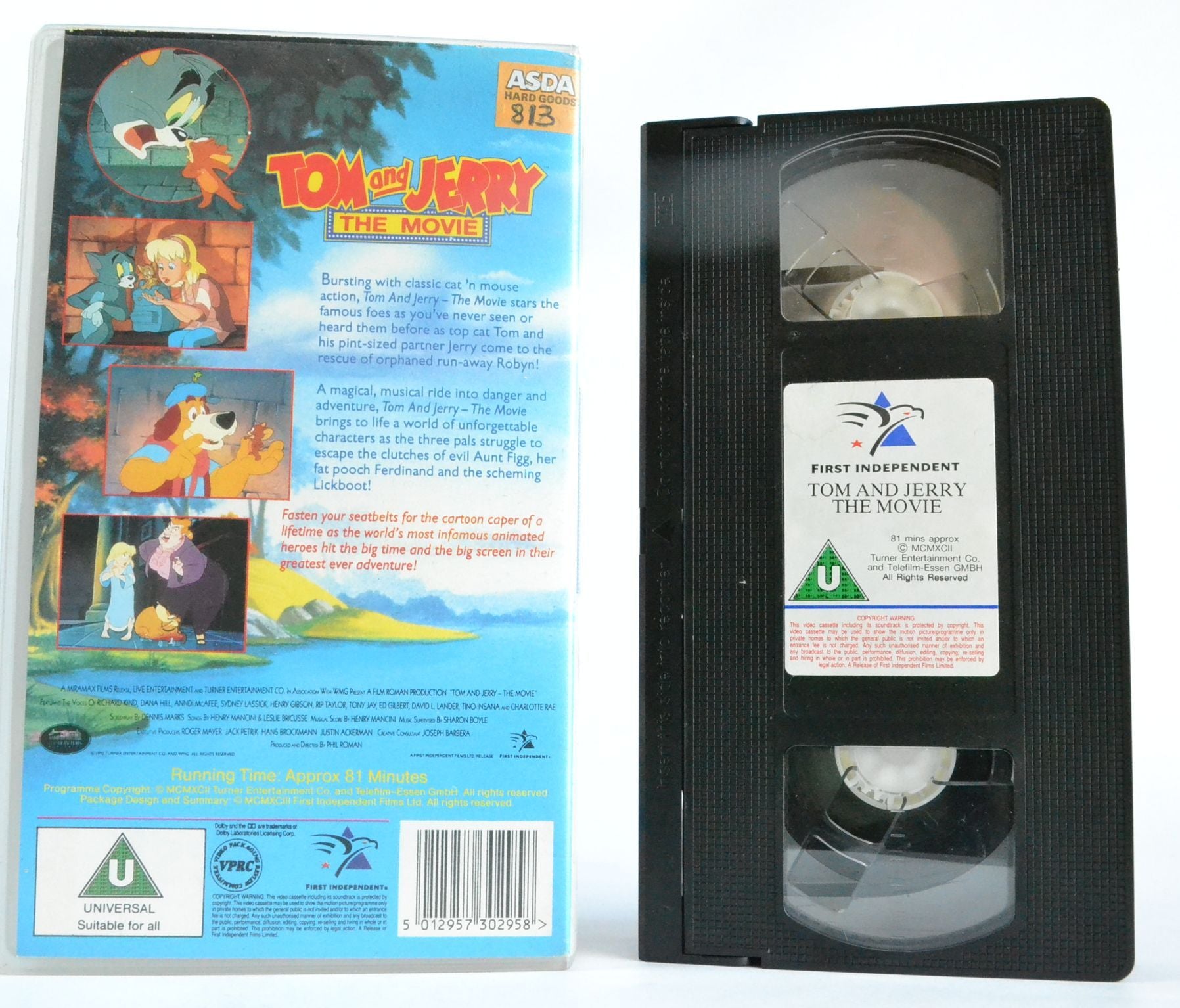 Tom And Jerry [First Motion Picture]: The Movie - Cat’n’Mouse Action Cartoon - VHS-
