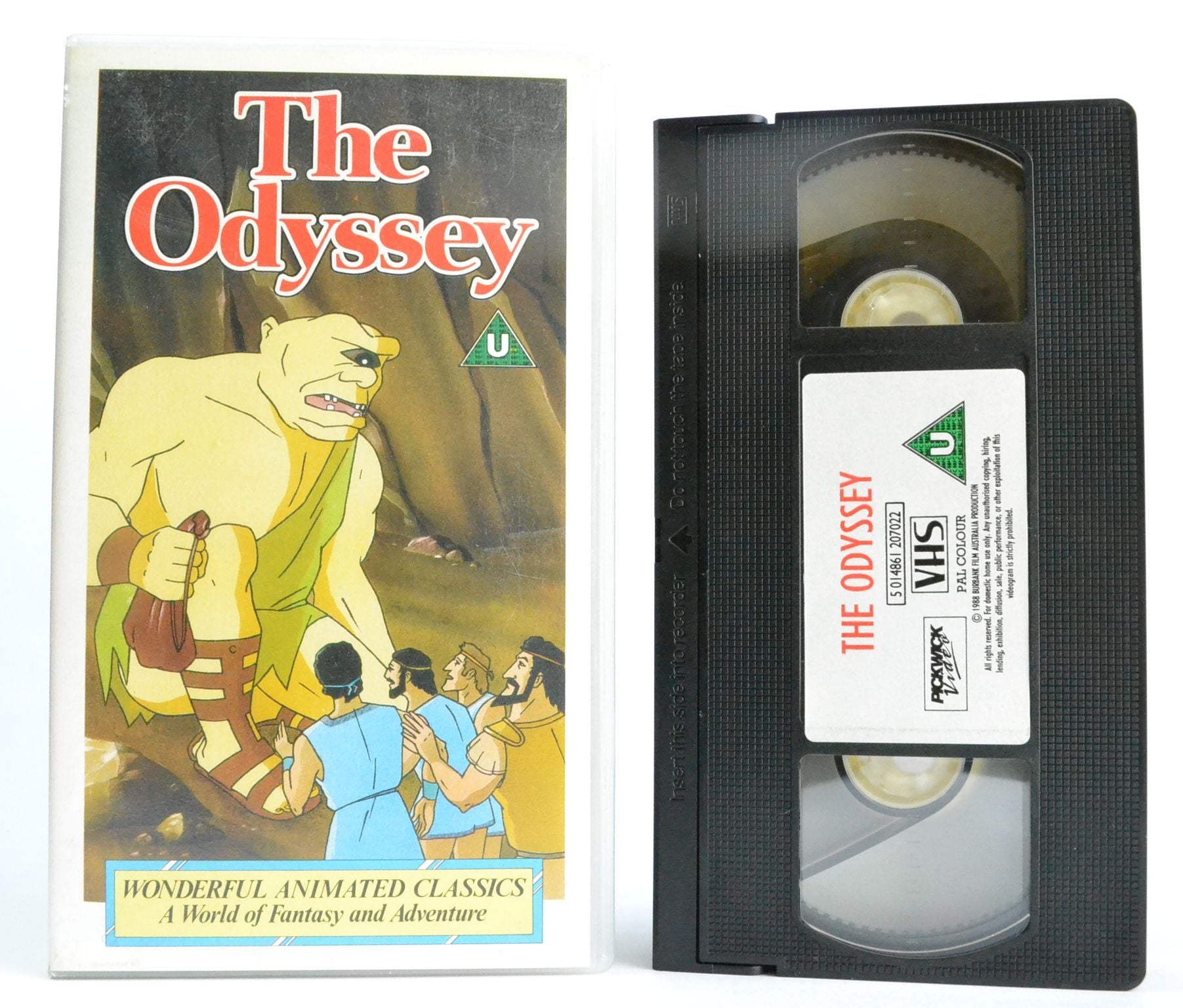 The Odyssey: Greek Legend Odysseus; Homer’s Fable Animation - Pickwick - VHS-