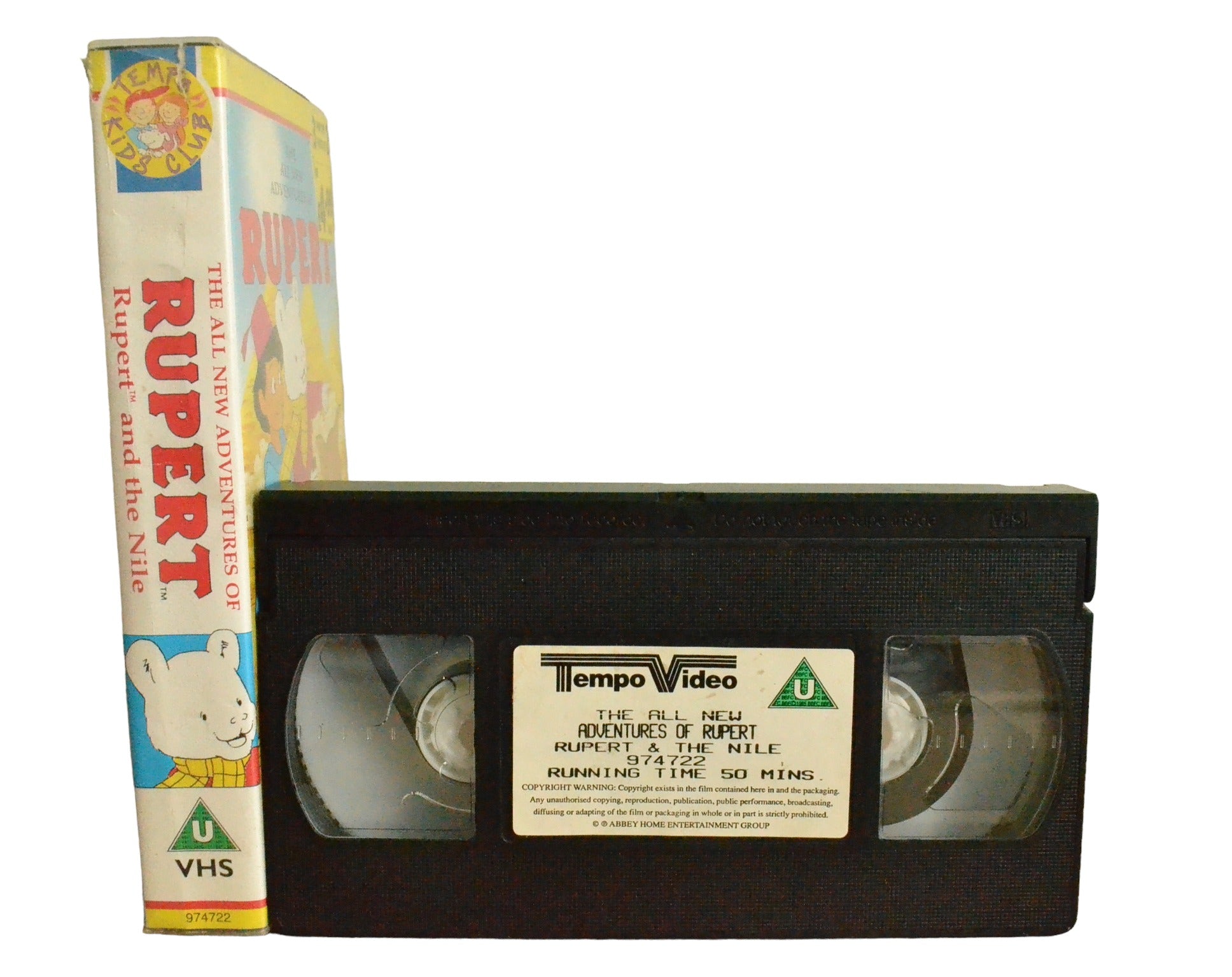 Rupert - Rupert and The Nile - Tempo Video - 974722 - Children - Pal - VHS-