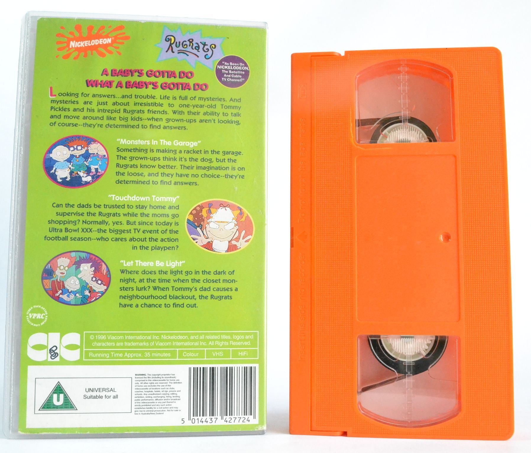 Rugrats: A Baby’s Gotta Do What A Baby’s Gotta Do - 4 Children’ Animations - VHS-