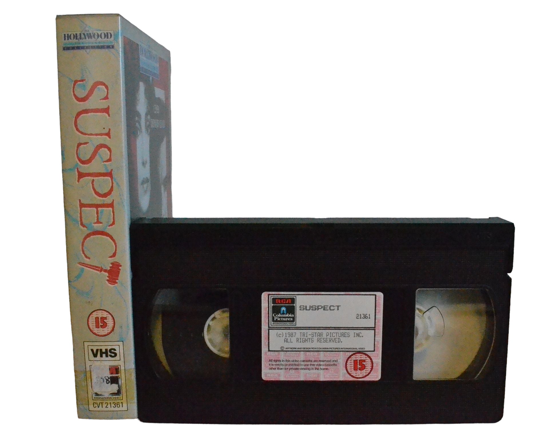 Suspect (Suspense.. Suspicion...) - Cher - Columbia Tristar Home Video - CVT21361 - Action - Pal - VHS-