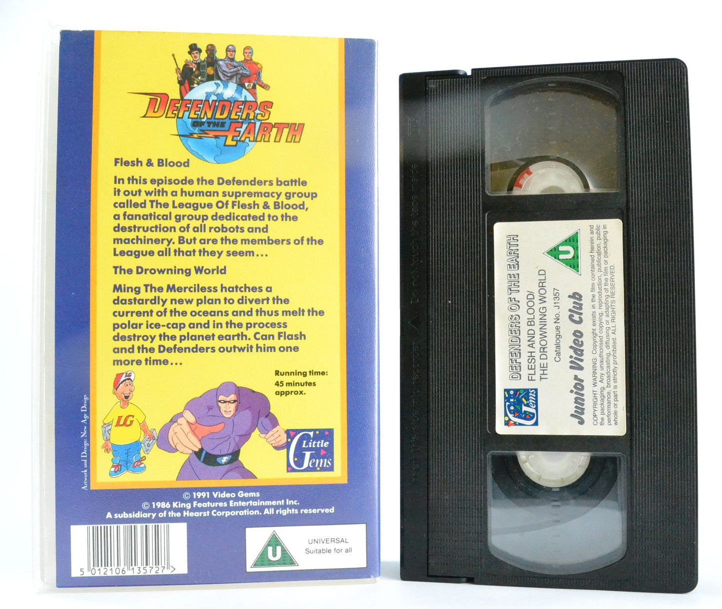 Defenders Of The Earth: Flesh And Blood [Junior Video Club] Little Gems - VHS-