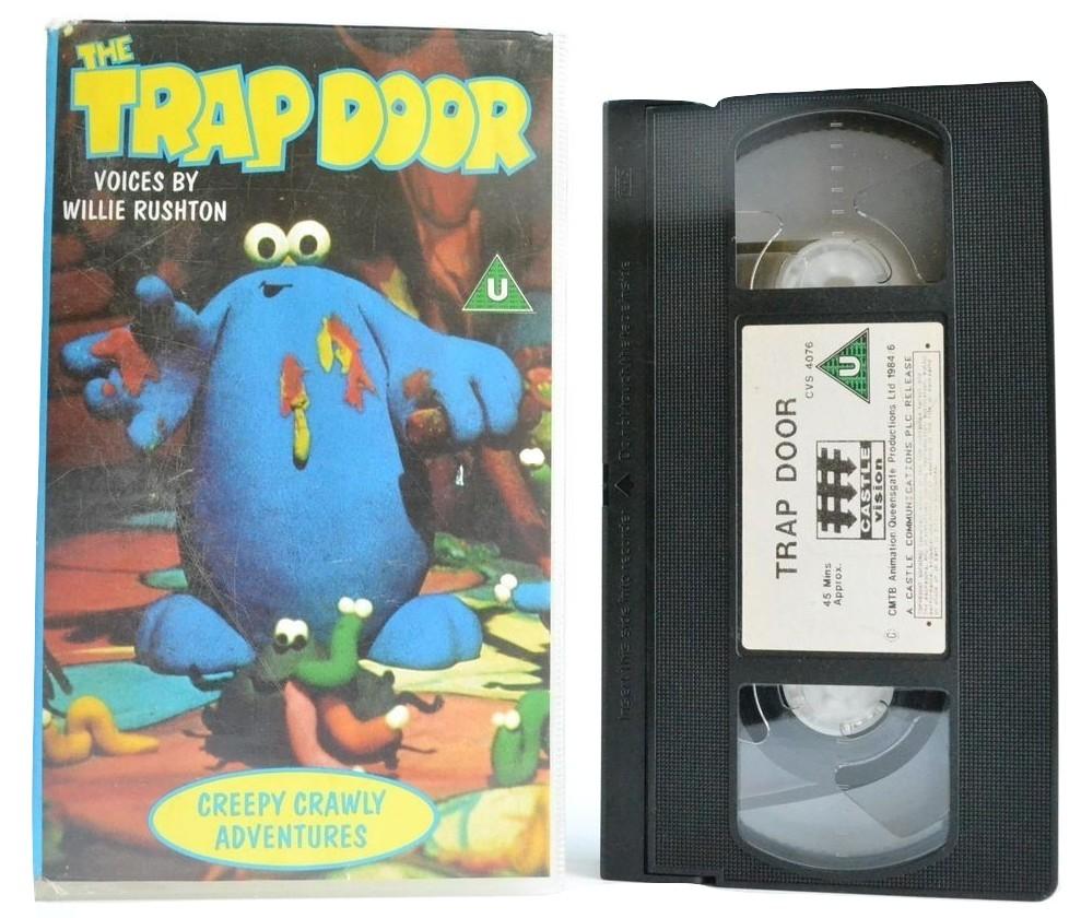 The Trap Door: Creepy Crawly Adventures; Voices By Willy Rushton (1984) VHS-
