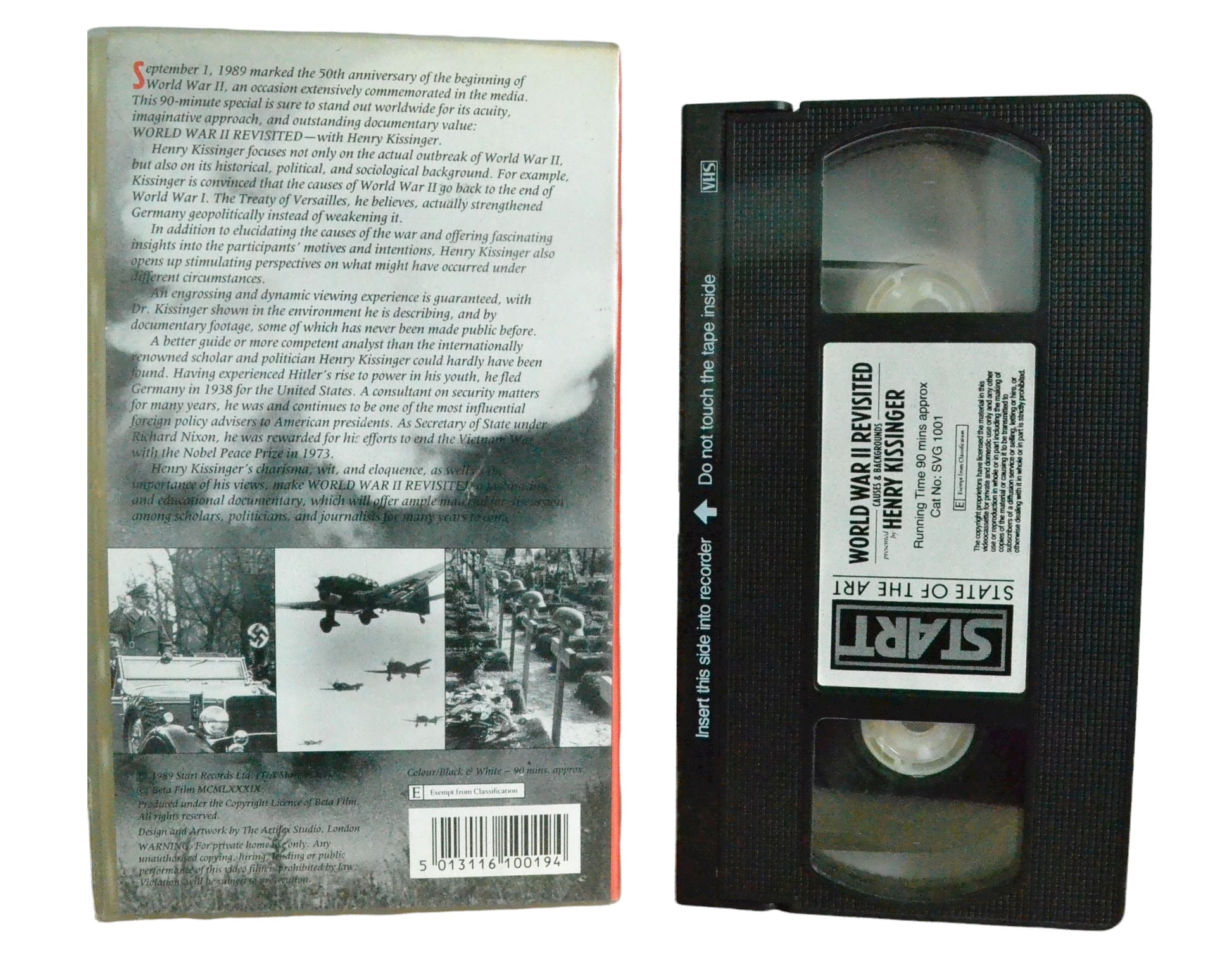 The World War 2 Revisited - Causes & Backgrounds - Start Video - Vintage - Pal VHS-