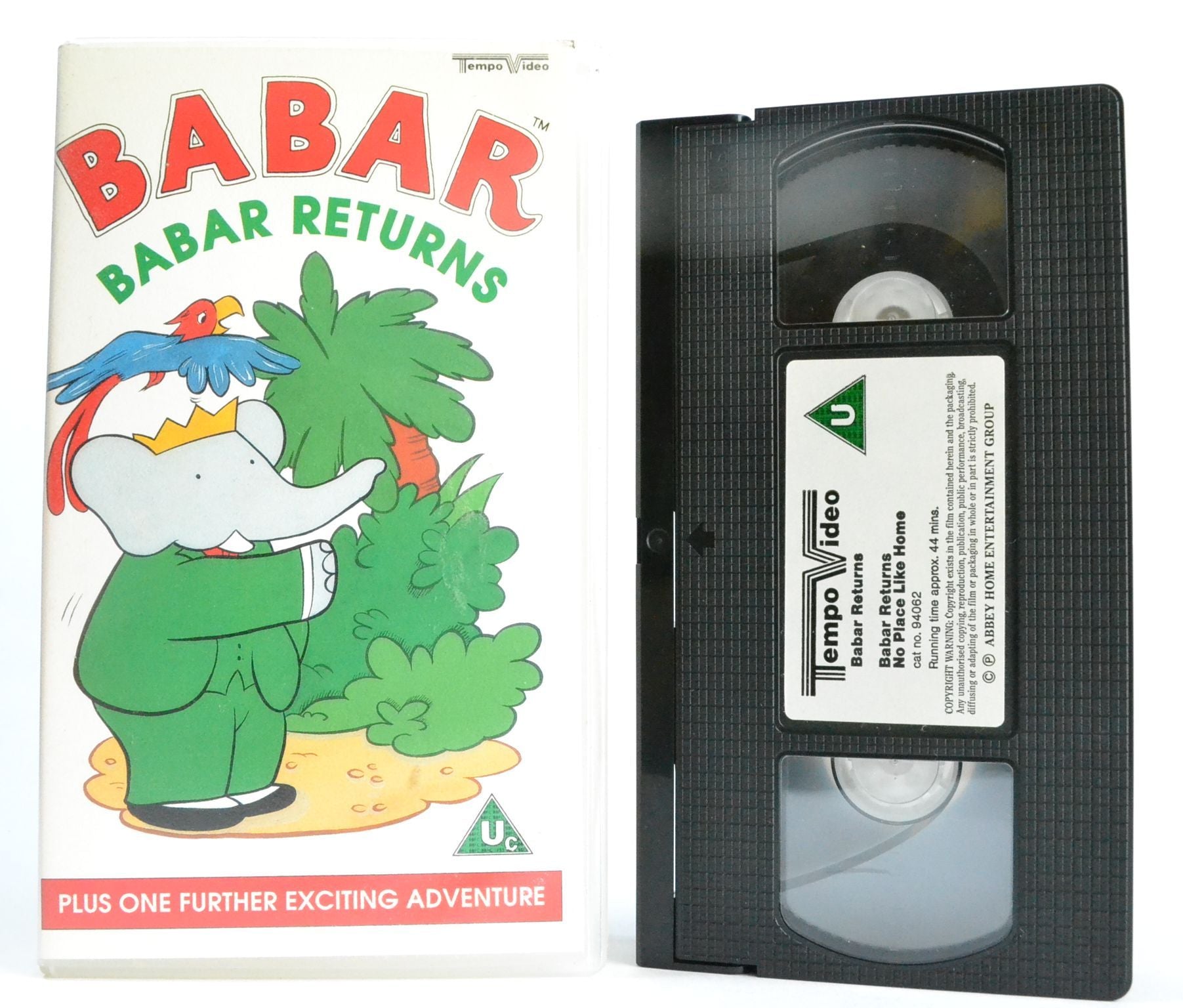 Babar Returns (1989): No Place Like Home - Vintage Children - Animation - VHS-