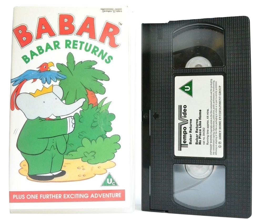 Babar Returns (1989): No Place Like Home - Vintage Children - Animation - VHS-