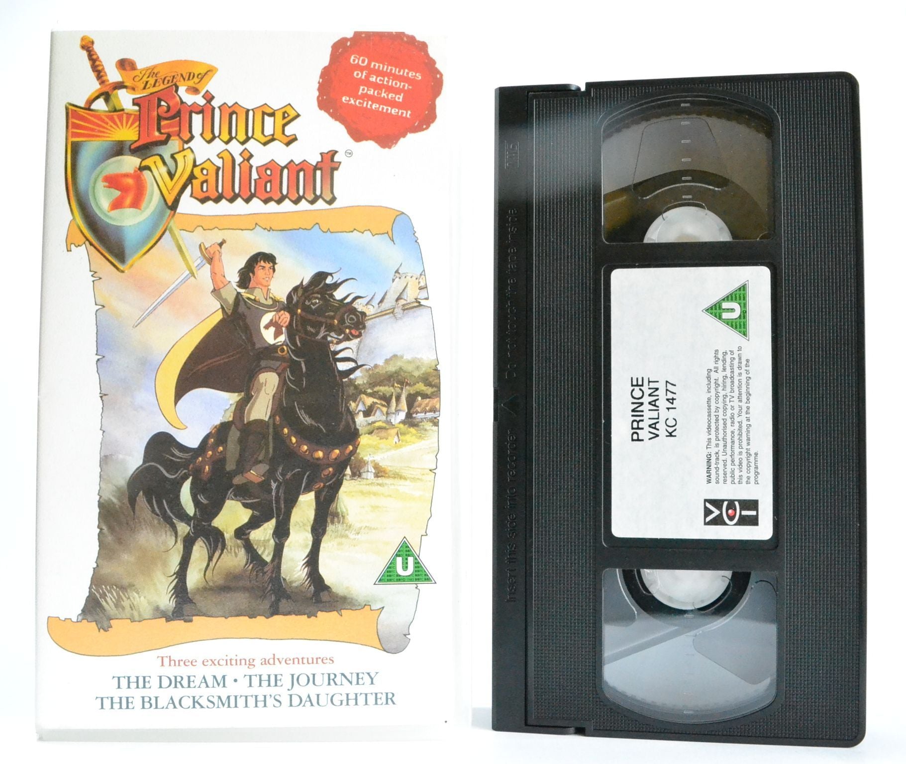 The Legend Of Prince Valiant: 60 Minutes [Serious Action] The Dream / Journey VHS-