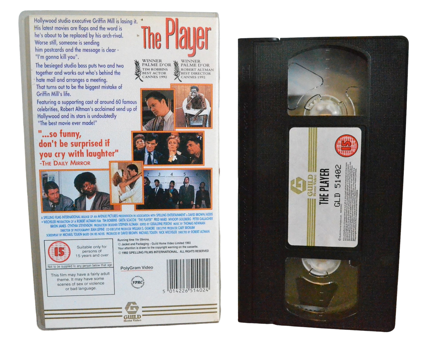 The Player - Tim Robbins - Guild Home Video - GLD51402 - Drama - Pal - VHS-
