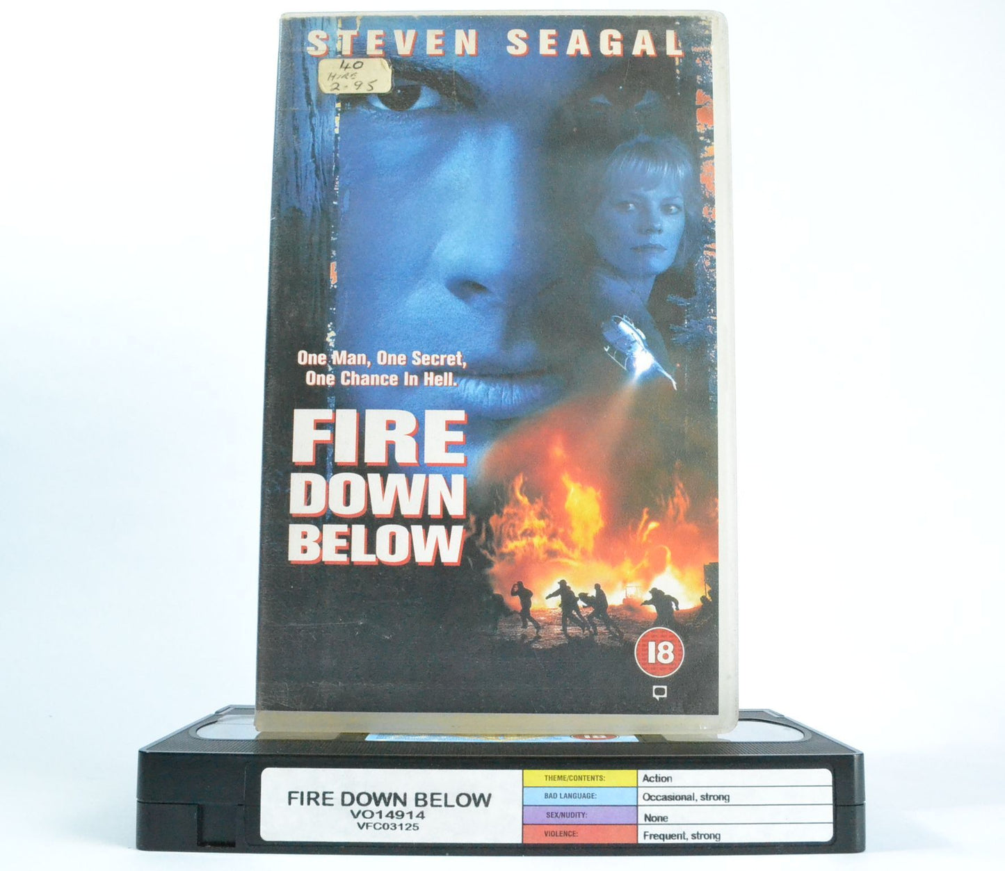 Fire Down Below: Steven Seagal - Wrist Twisting Action - Large Box [Rental] - VHS-