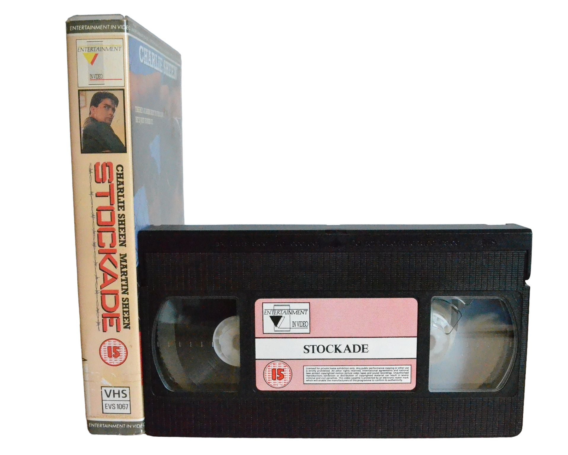 Stock Ade - Charlie Sheen - Entertainment In Video - EVS1067 - Drama - Pal - VHS-