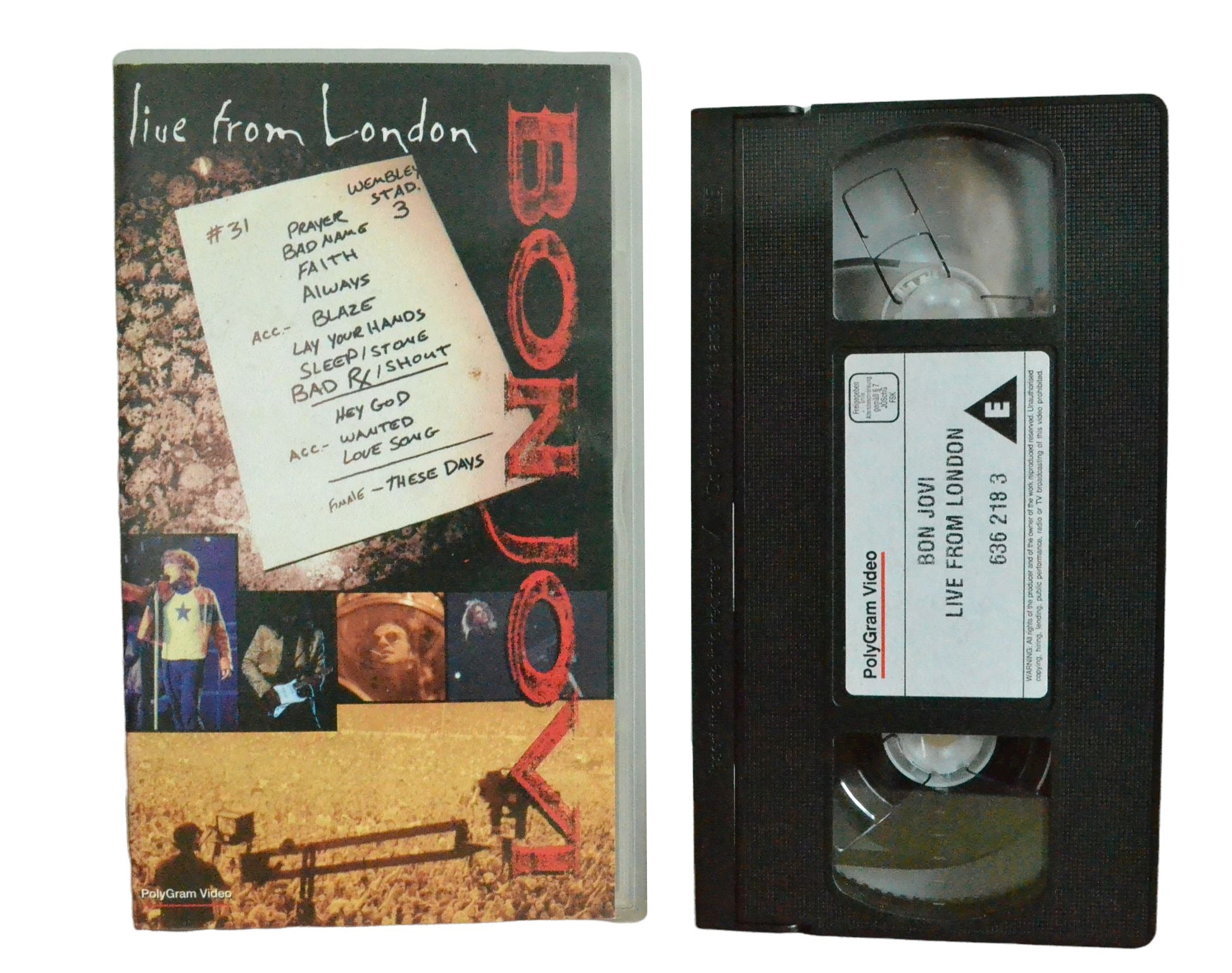 Bon Jovi Live From London - Jon Bon Jovi - PolyGram Video - Music - Pal VHS-