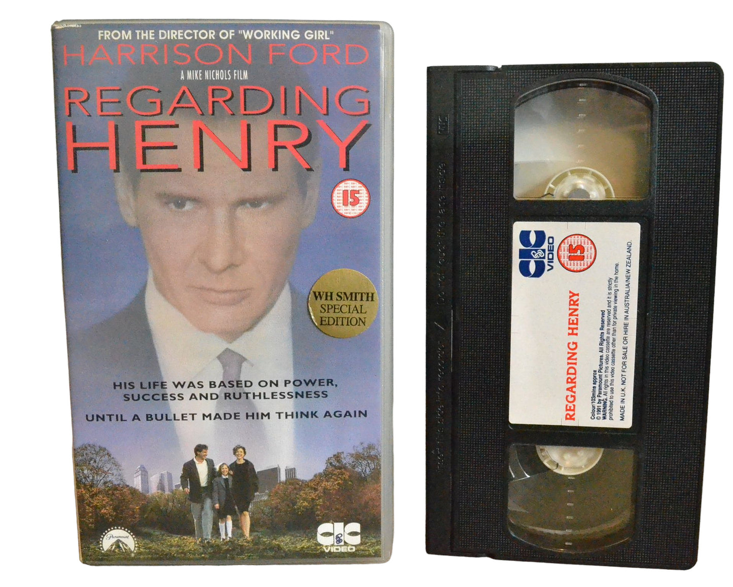 Regarding Henry - Harrison Ford - CIC Video - VHR2556 - Drama - Pal - VHS-