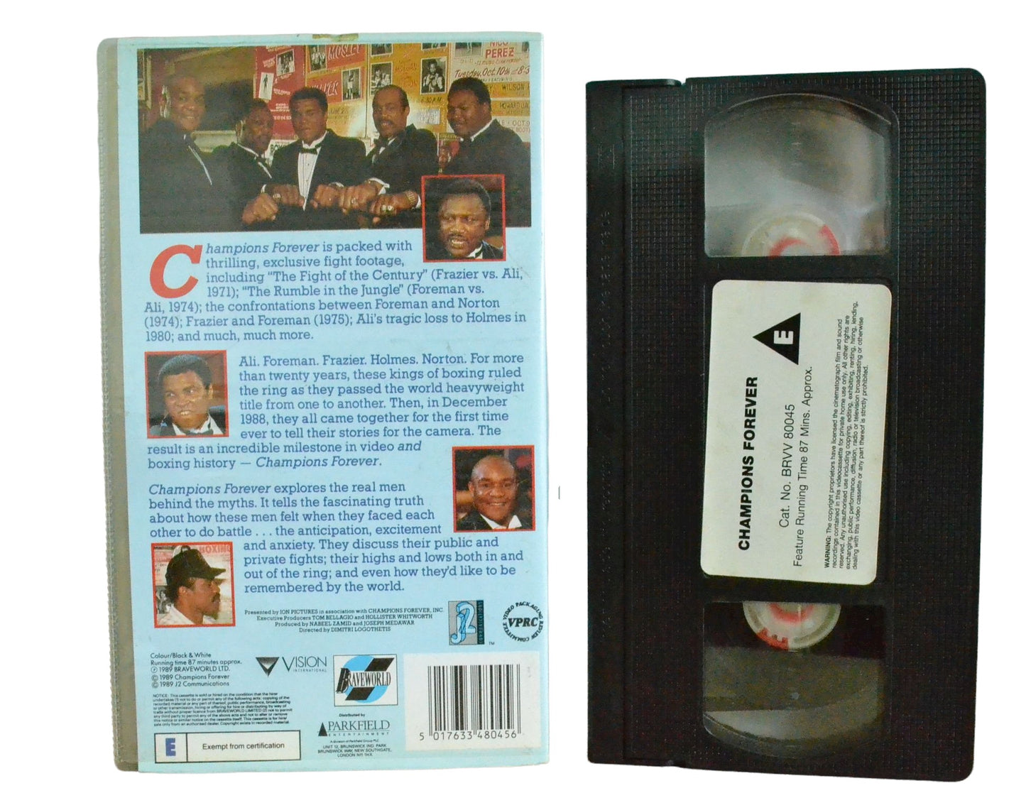 Champions Forever - The Fights As You've Never Seen Them! - Muhammad Ali - Braveworld - Boxing - Pal VHS-