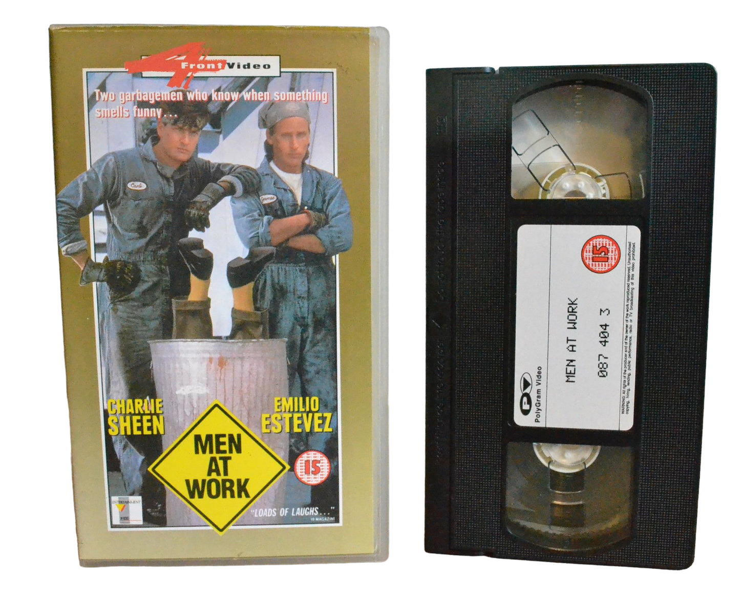 Men At Work - Charlie Sheen - PolyGram Video - 874043 - Comedy - Pal - VHS-