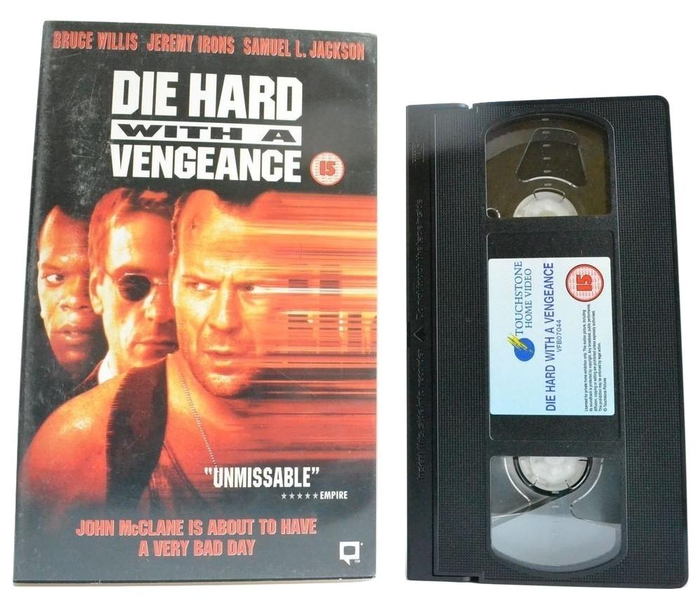 Die Hard With A Vengeance (1995): Bruce Willis - Bulletproof Action - Large Box - VHS-
