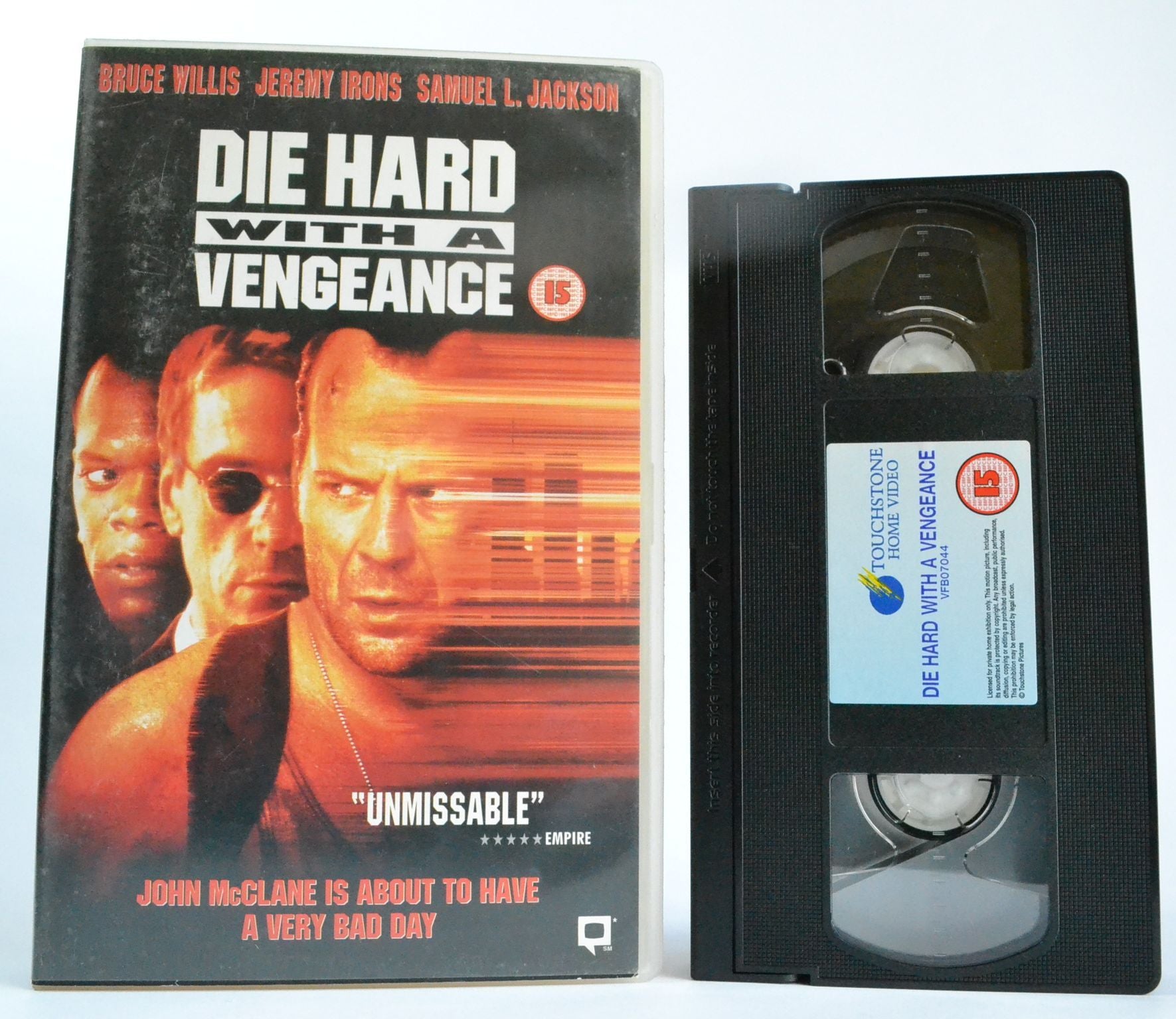 Die Hard With A Vengeance (1995): Bruce Willis - Bulletproof Action - Large Box - VHS-