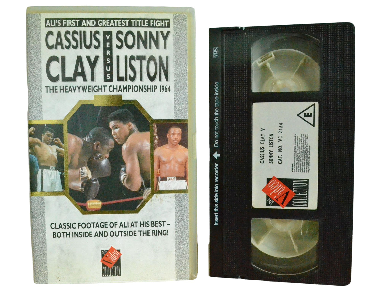 Ali's First And Greatest Title Fight - Cassius Clay Versus Sonny Liston - The Heavyweight Championship 1964 - Muhammad Ali - The Video Collection - Boxing - Pal VHS-