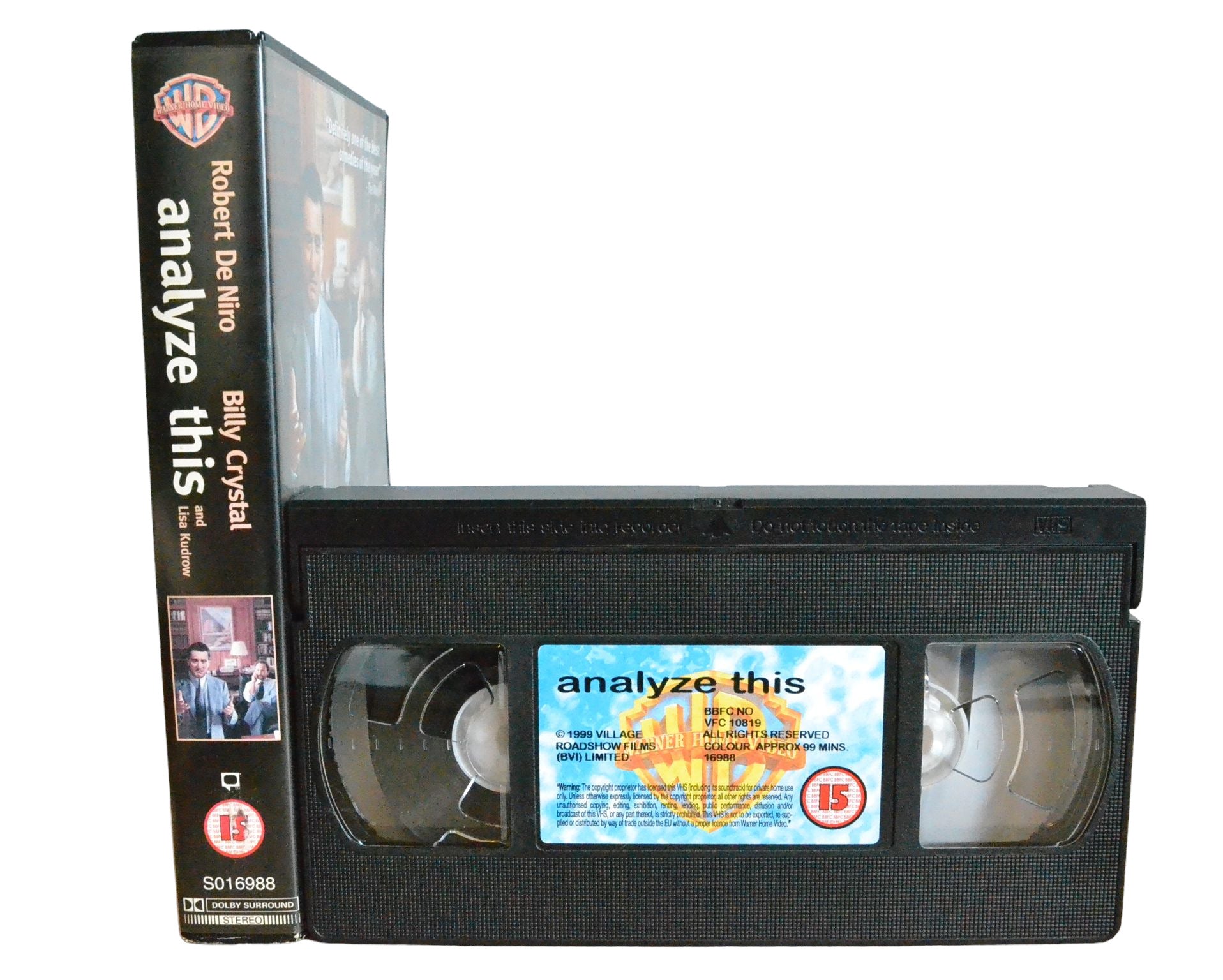 Analyze This - Robert De Niro - Warner Home Video - SO16988 - Comedy - Pal - VHS-