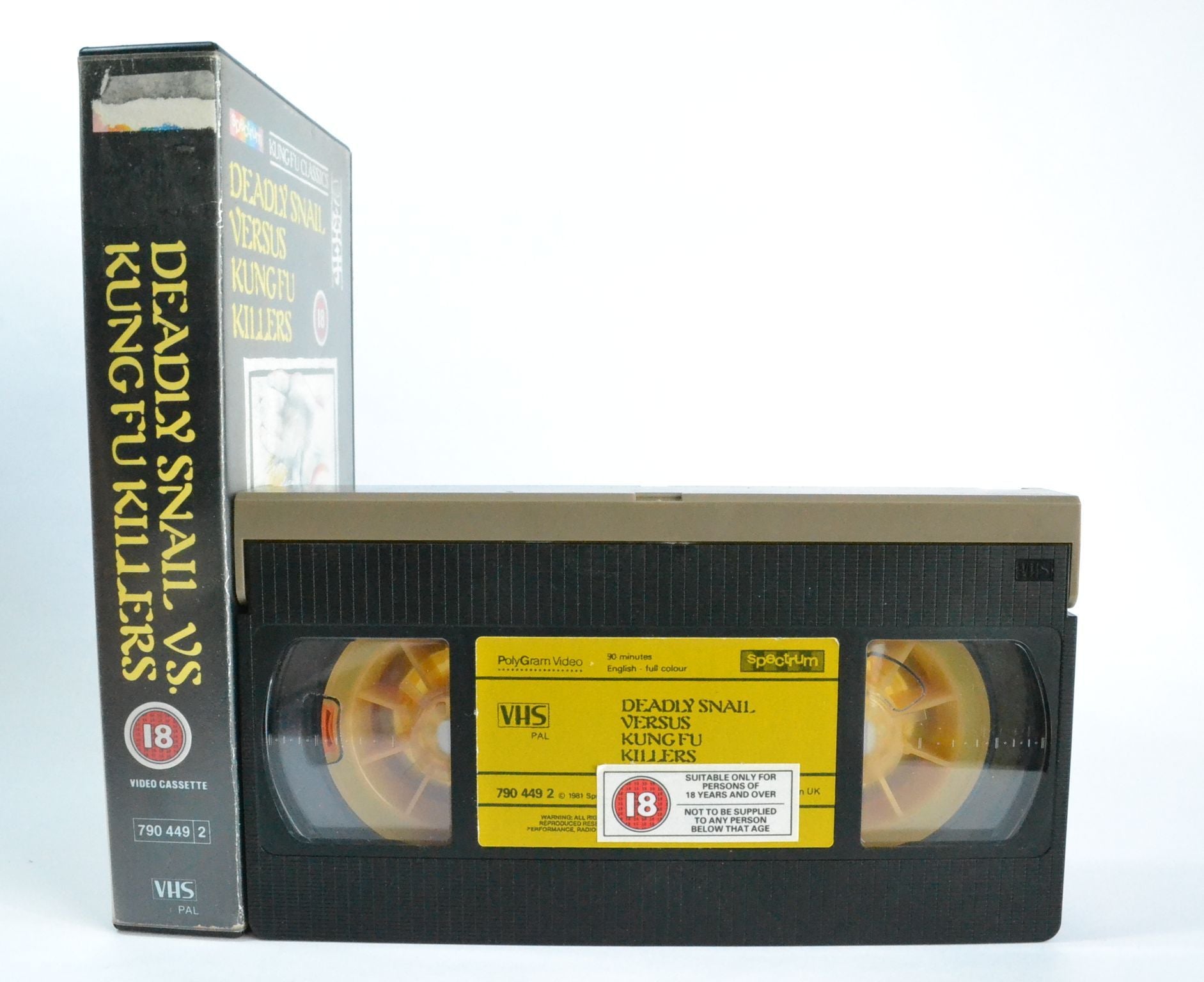 Deadly Snail Versus Kung Fu Killers: (1981) Tony Wong [Spectrum Pre-Cert] VHS-