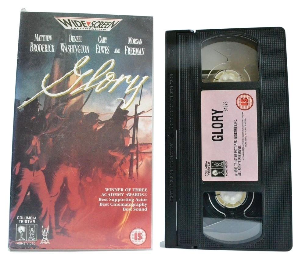 Glory: Matthew Broderick [Widescreen Edit] Civil War Epic - Dolby Surround - VHS-