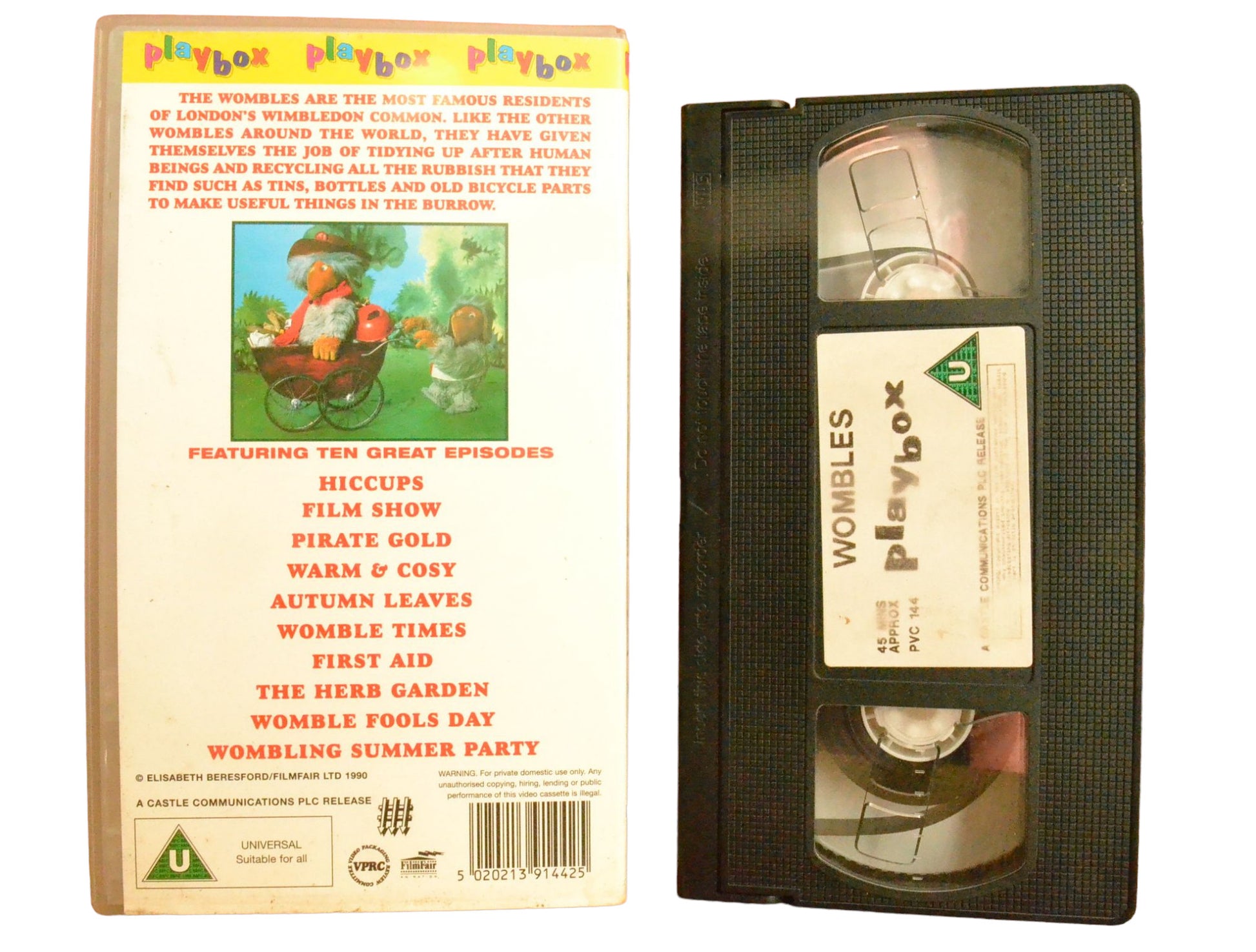 The Wombles (Ten Classic Episodes) - Playbox - Childrens - PAL - VHS-
