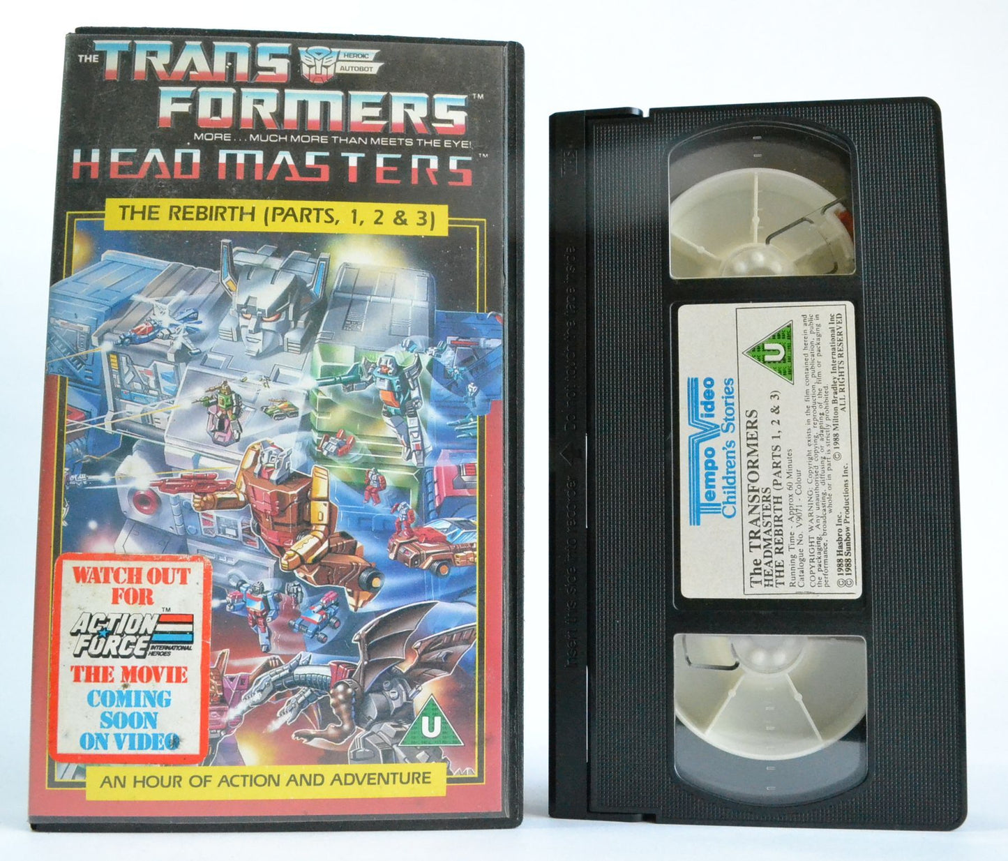 TransFormers: Head Masters; The Rebirth - (1988) M.S.D Video - Cult Children’s - VHS-