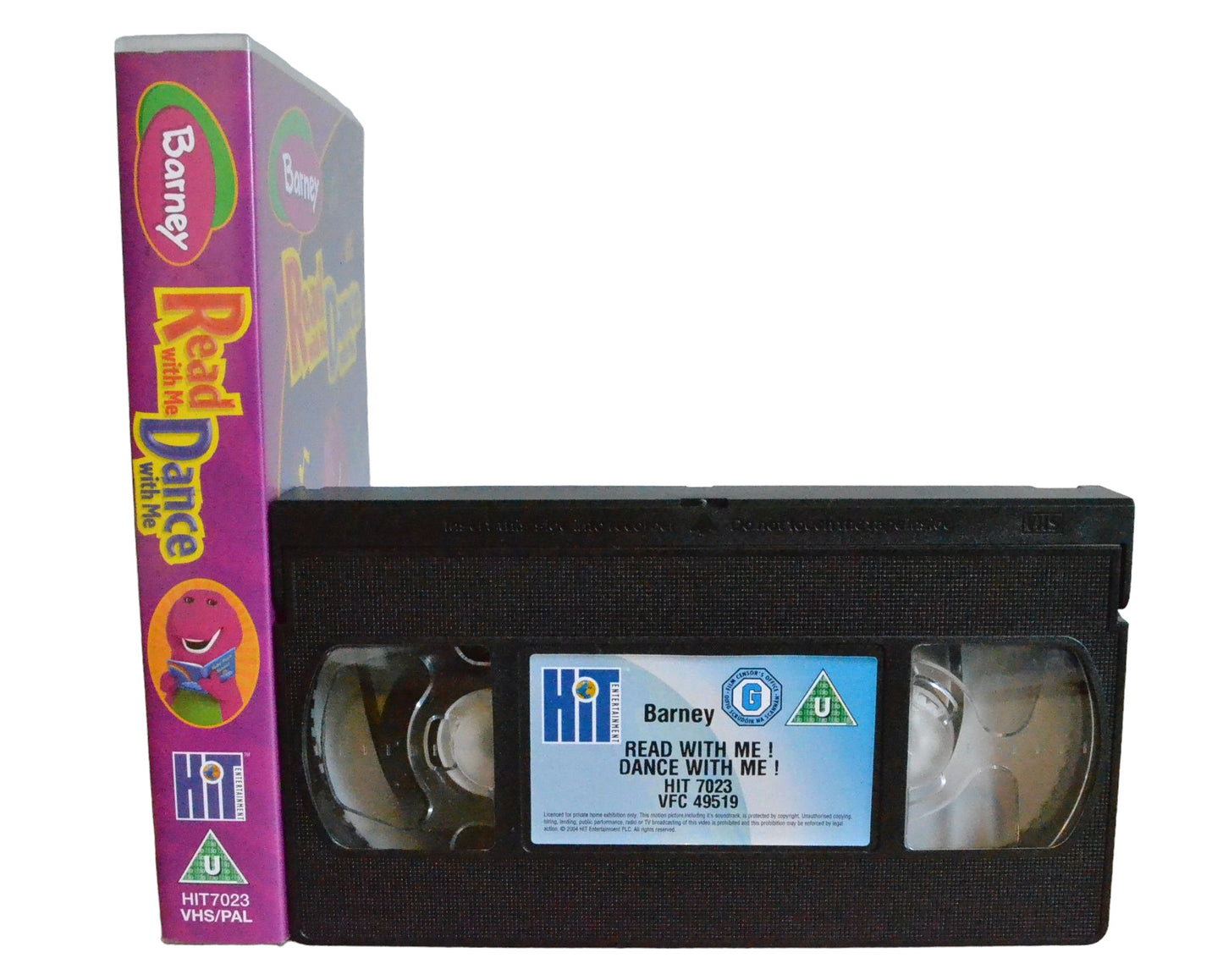 Barney : Read With Me Dance With Me - Hit Entertainment - HIT7023 - Children - Pal - VHS-
